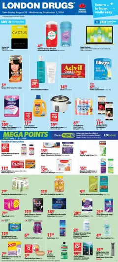 Preview of leaflet London Drugs weekly flyer / circulaire from shop London Drugs is valid from Aug 28, 2026