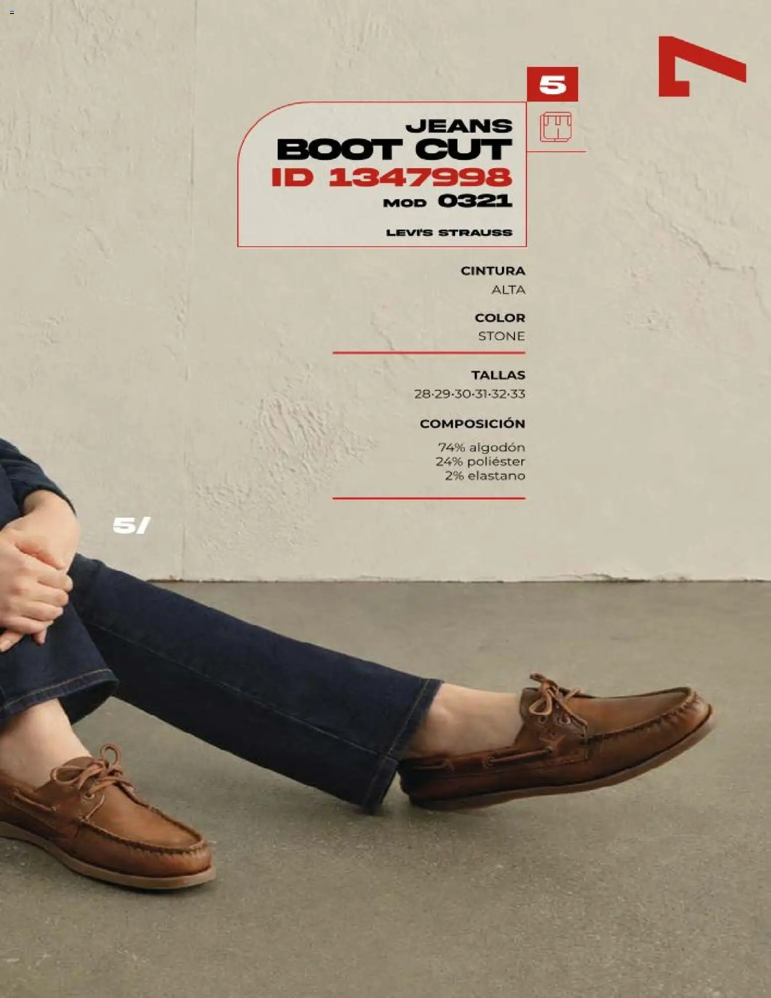Vista previa las ofertas de la tienda Price Shoes - Price Shoes catálogo Jeans Levis desde el 15/10/2026 