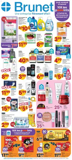 Un aperçu du dépliant Brunet weekly flyer / circulaire du magasin Brunet est valide à partir 22 oct. 2026