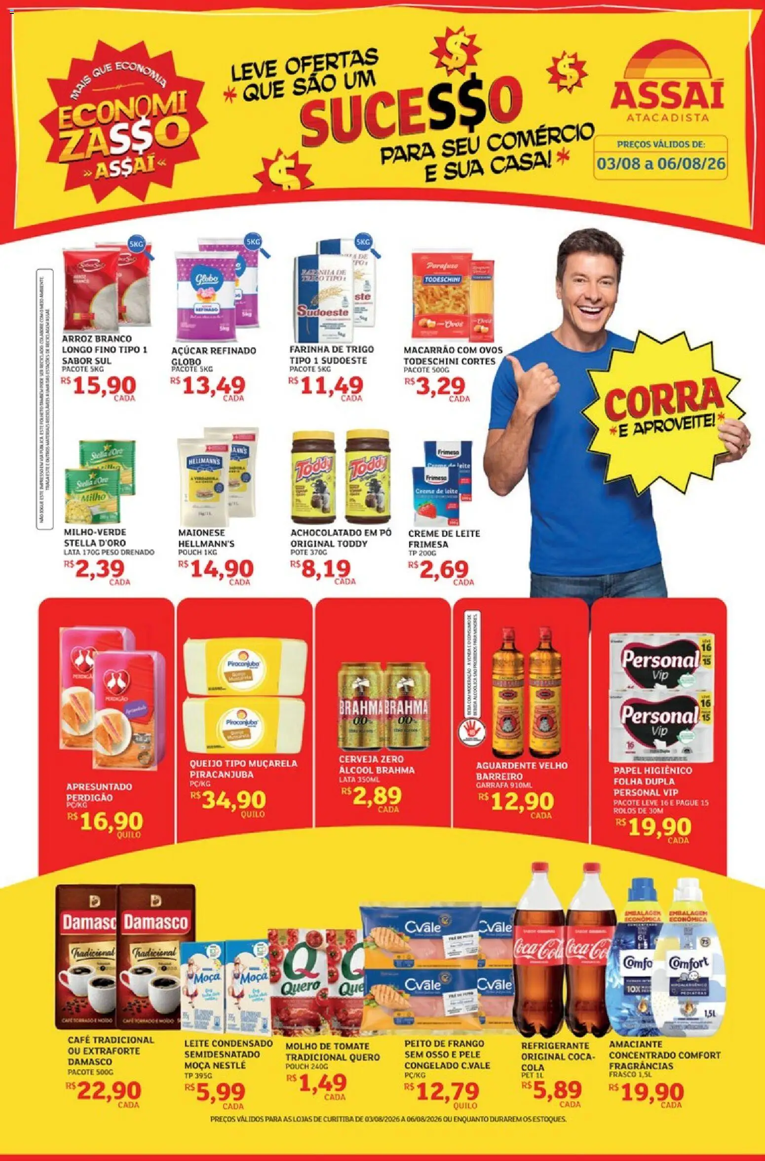 Pré-Visualização do folheto "Assaí Atacadista ofertas - PR" da loja Assaí Atacadista válido a partir de 03/08/2026