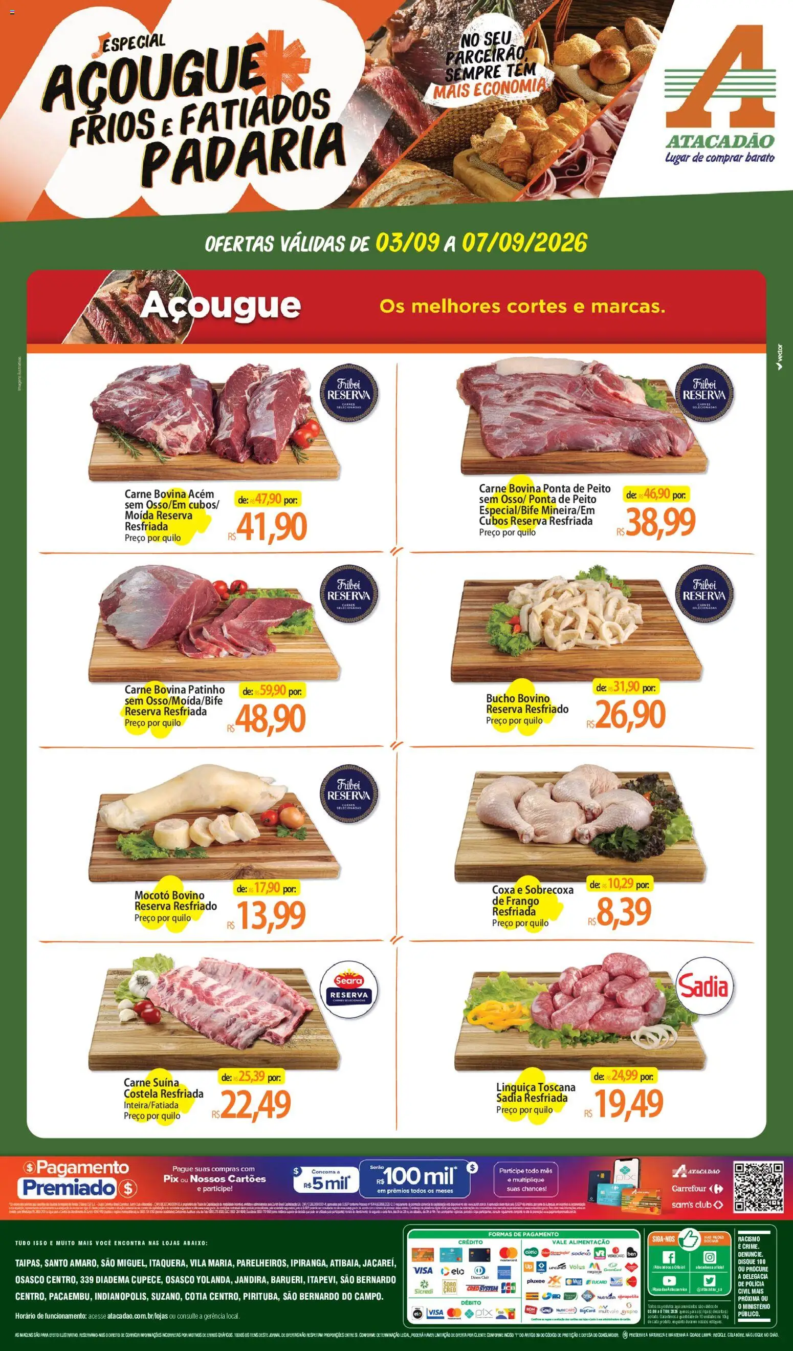 Pré-Visualização do folheto "Atacadão ofertas - SP" da loja Atacadão válido a partir de 03/09/2026