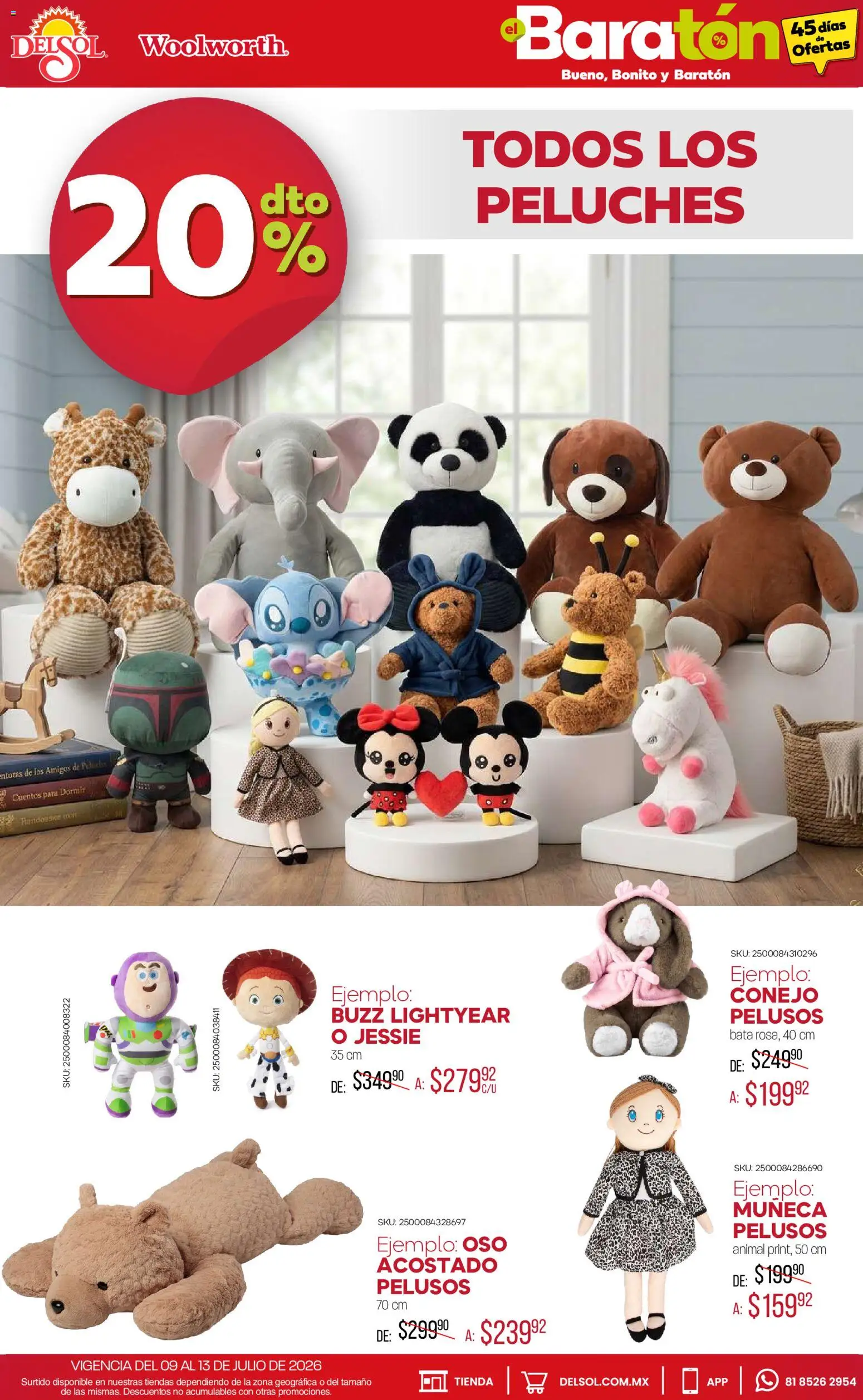 Vista previa las ofertas de la tienda Del Sol y Woolworth - Del Sol y Woolworth catálogo Bueno, Bonito y Baratón desde el 09/07/2026 - Conejo, Bata
