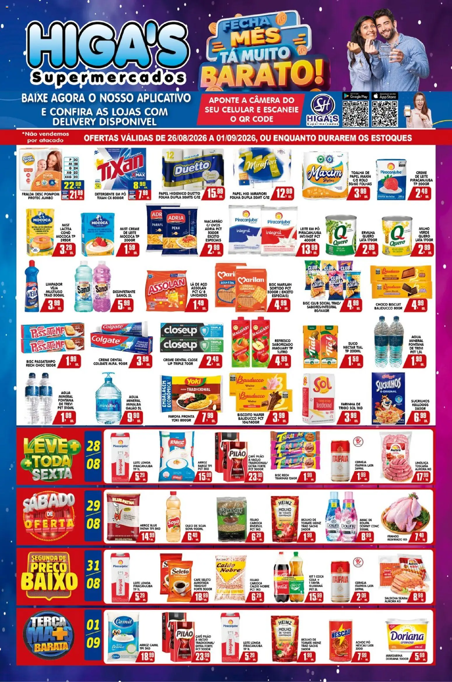 Pré-Visualização do folheto "Higa's Supermercado - Ofertas da semana" da loja Higa's Supermercado válido a partir de 26/08/2026