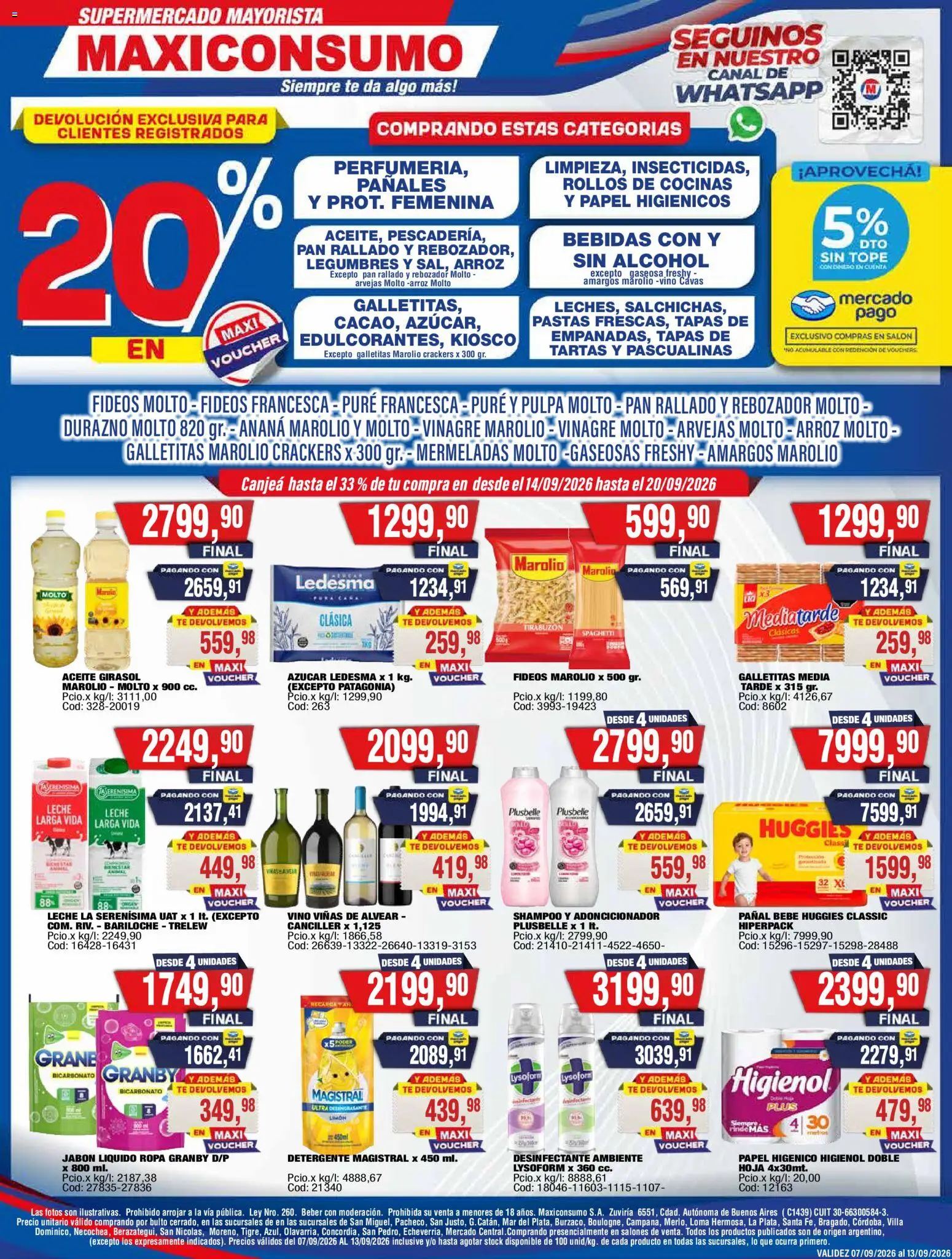 Vista previa del folleto de la tienda Maxiconsumo válido desde el 07/09/2026 