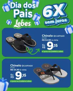 Pré-Visualização do folheto "Lebes ofertas Dia dos Pais" da loja Lebes válido a partir de 03/08/2026