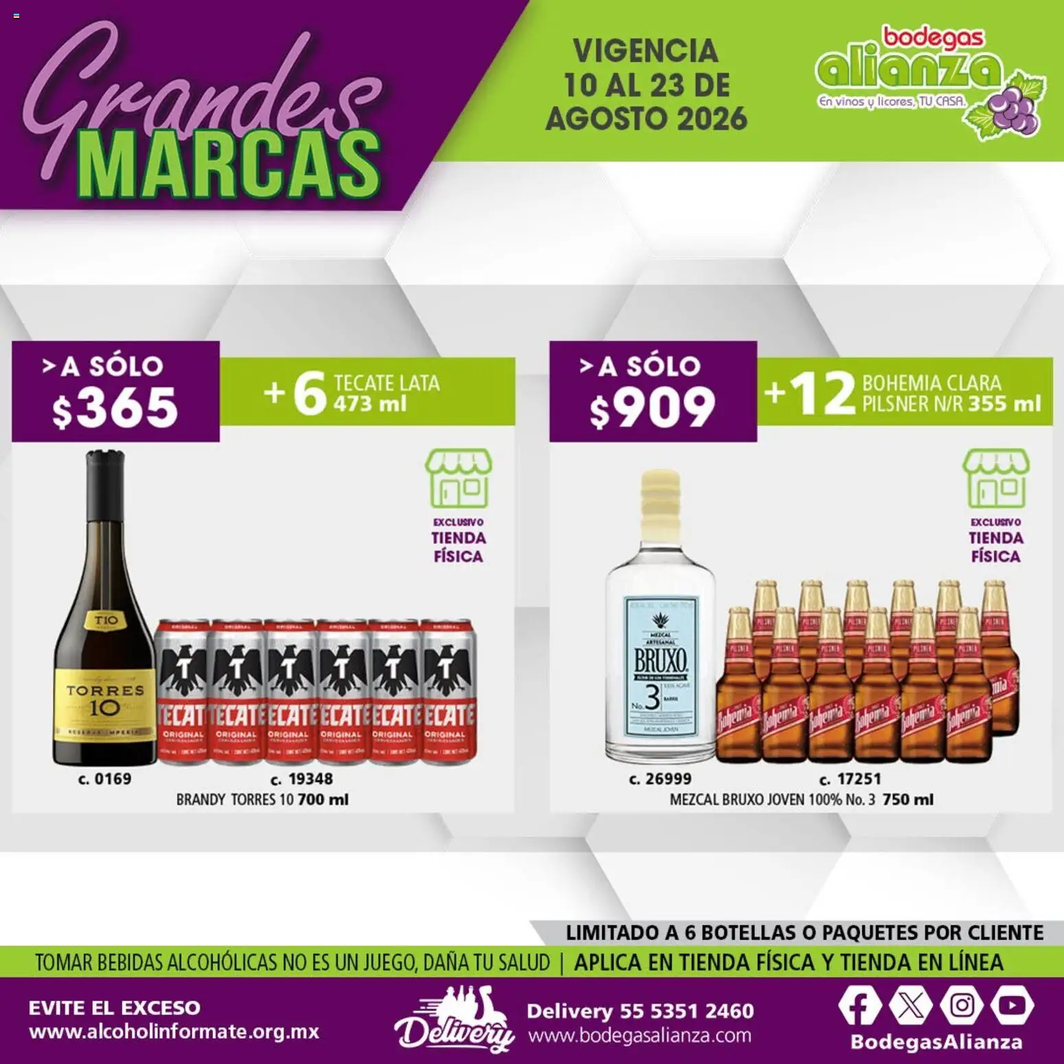 Vista previa las ofertas de la tienda Bodegas Alianza - Bodegas Alianza catálogo Grandes Marcas desde el 10/08/2026 