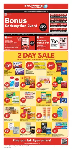 Preview of leaflet Shoppers weekly flyer / circulaire from shop Shoppers is valid from Oct 24, 2026