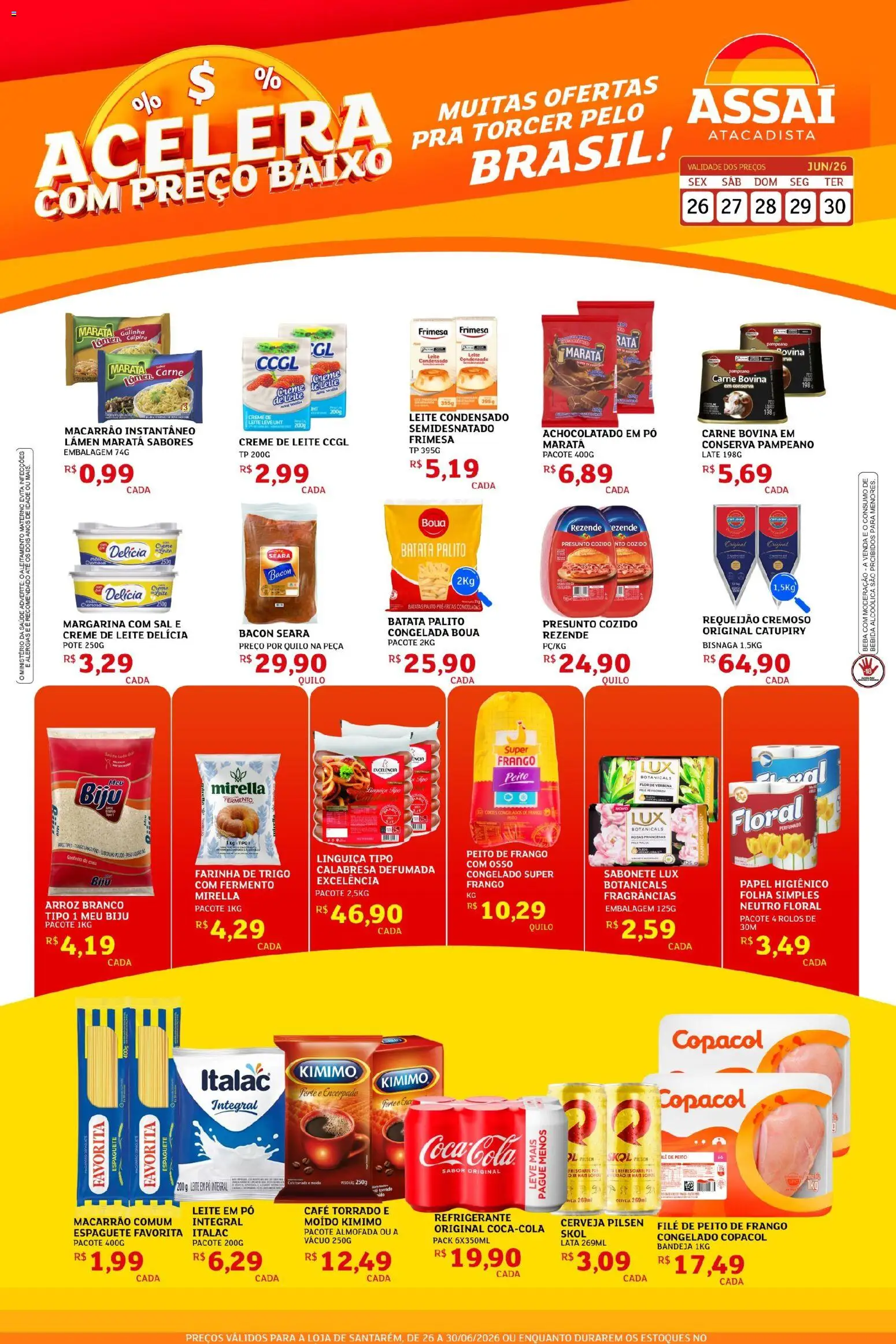 Pré-Visualização do folheto "Assaí Atacadista ofertas - PA" da loja Assaí Atacadista válido a partir de 29/06/2026
