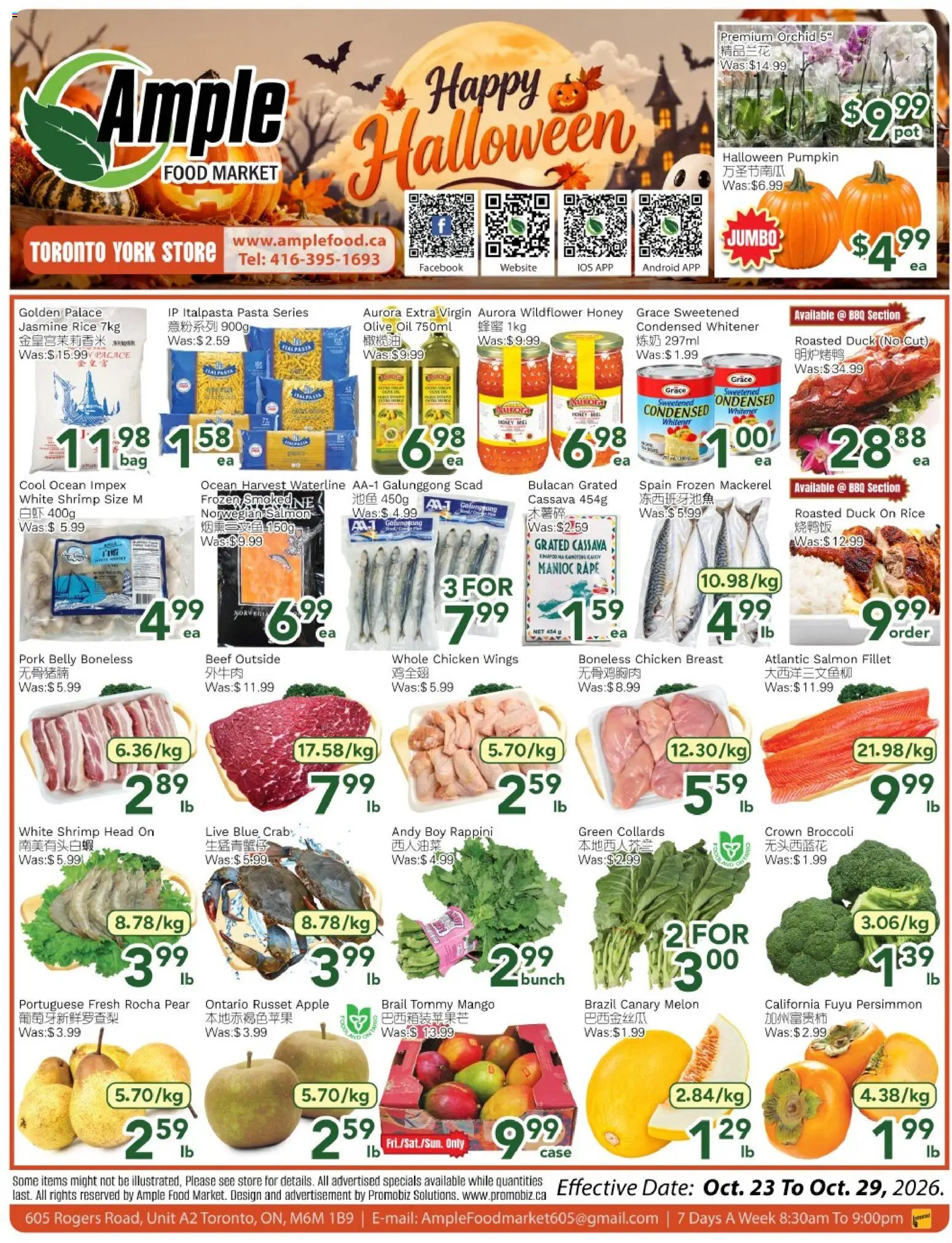 Preview of leaflet Ample Food Market weekly flyer Toronto York from shop Ample Food Market is valid from Oct 23, 2026