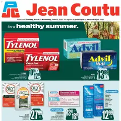 Un aperçu du dépliant Jean Coutu flyer - Healthy summer du magasin Jean Coutu est valide à partir 11 juin 2026