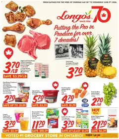 Un aperçu du dépliant Longo's weekly flyer / circulaire du magasin Longo's est valide à partir 28 mai 2026