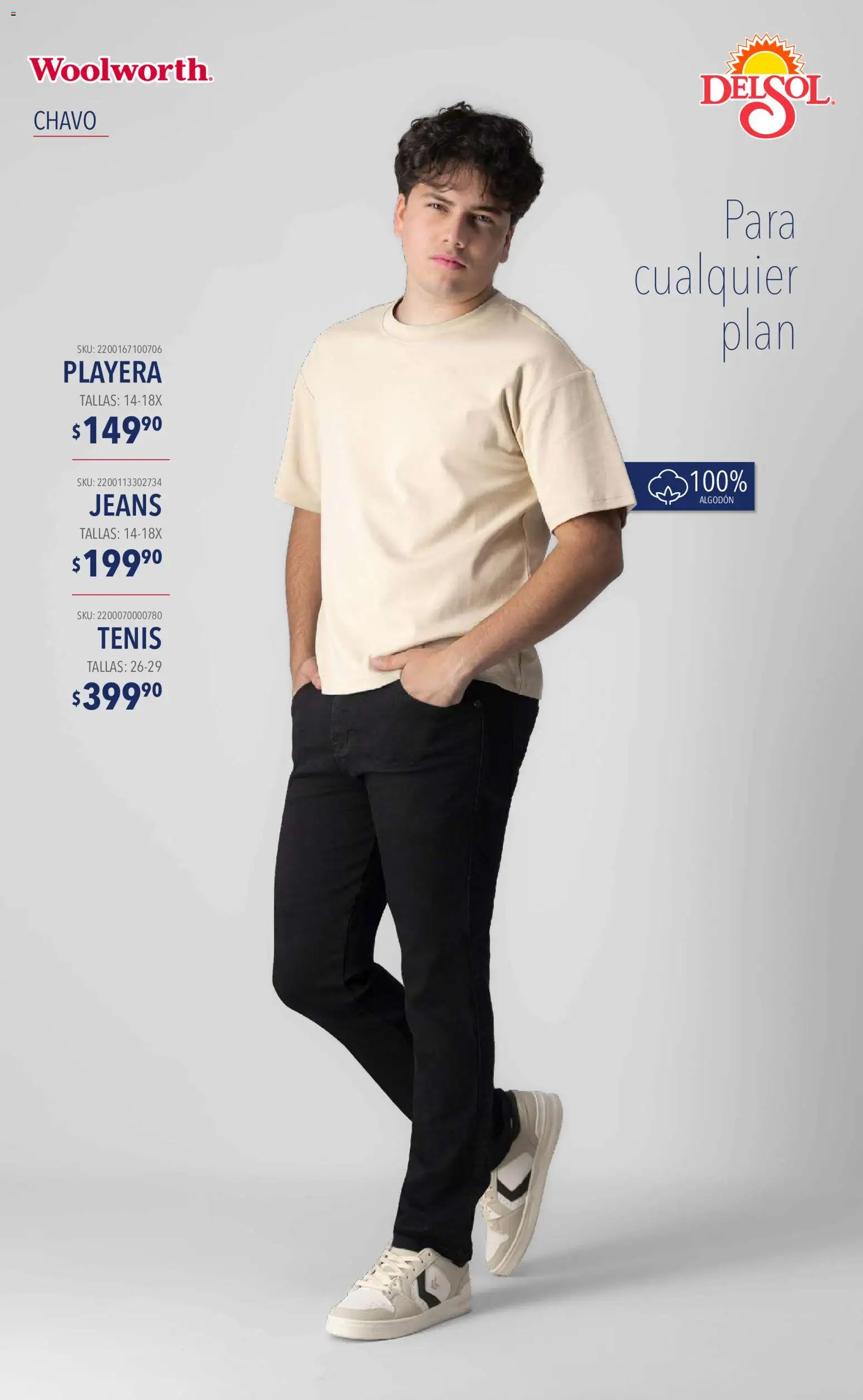 Vista previa las ofertas de la tienda Del Sol y Woolworth - Del Sol y Woolworth catálogo Moda Esenciales desde el 10/09/2026 