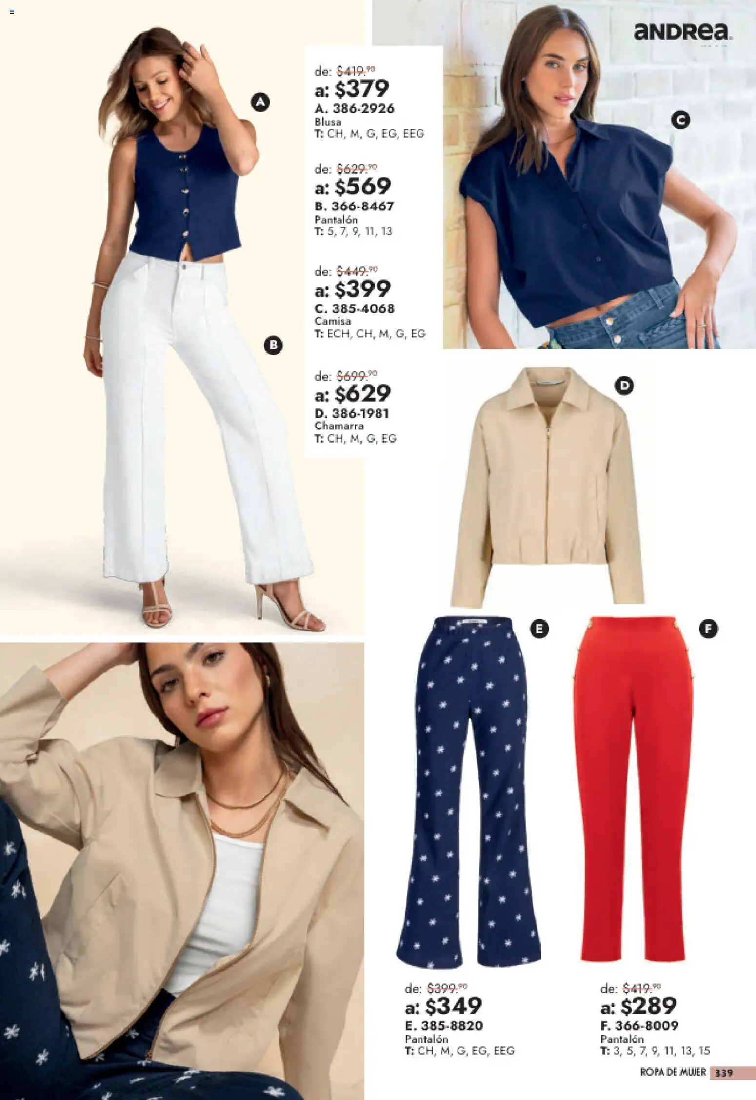 Vista previa las ofertas de la tienda Andrea - Andrea catálogo Outlet desde el 26/07/2026 