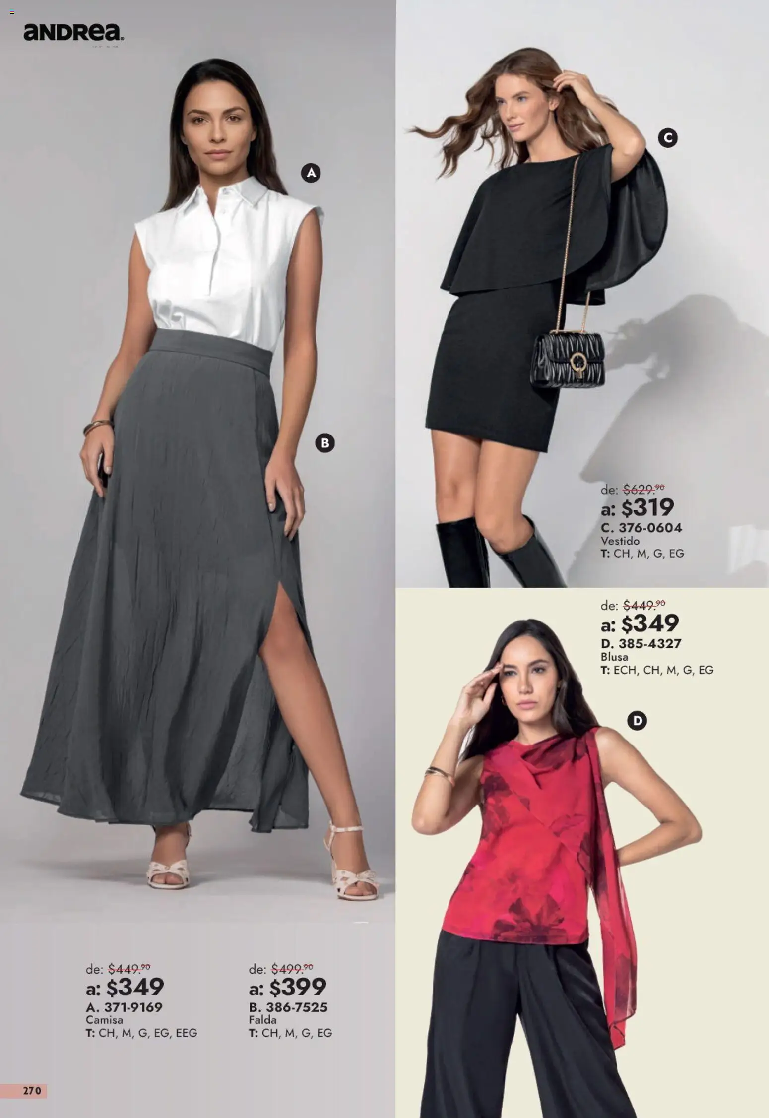Vista previa las ofertas de la tienda Andrea - Andrea catálogo Outlet desde el 13/09/2026 