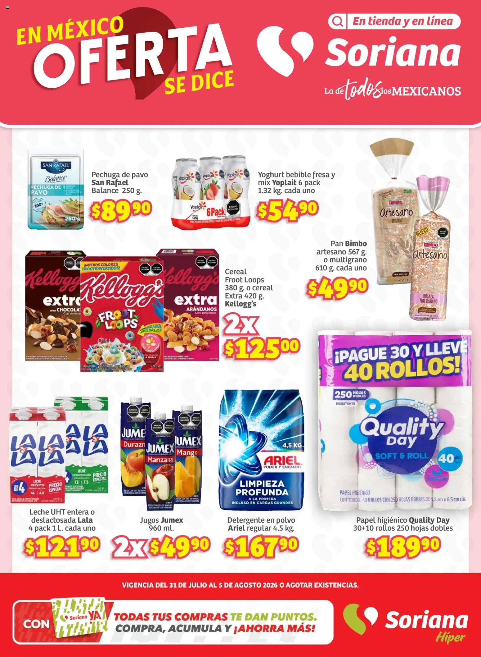 Vista previa las ofertas de la tienda Soriana - Soriana folleto desde el 31/07/2026 