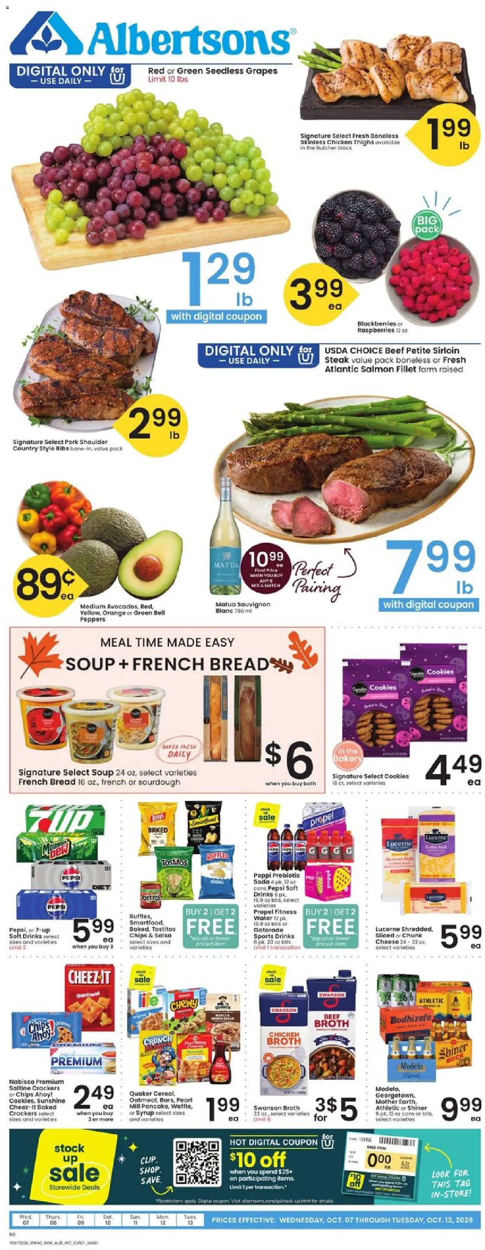 Ad Preview of Albertsons Albertsons Weekly Ad from 10/07/2026