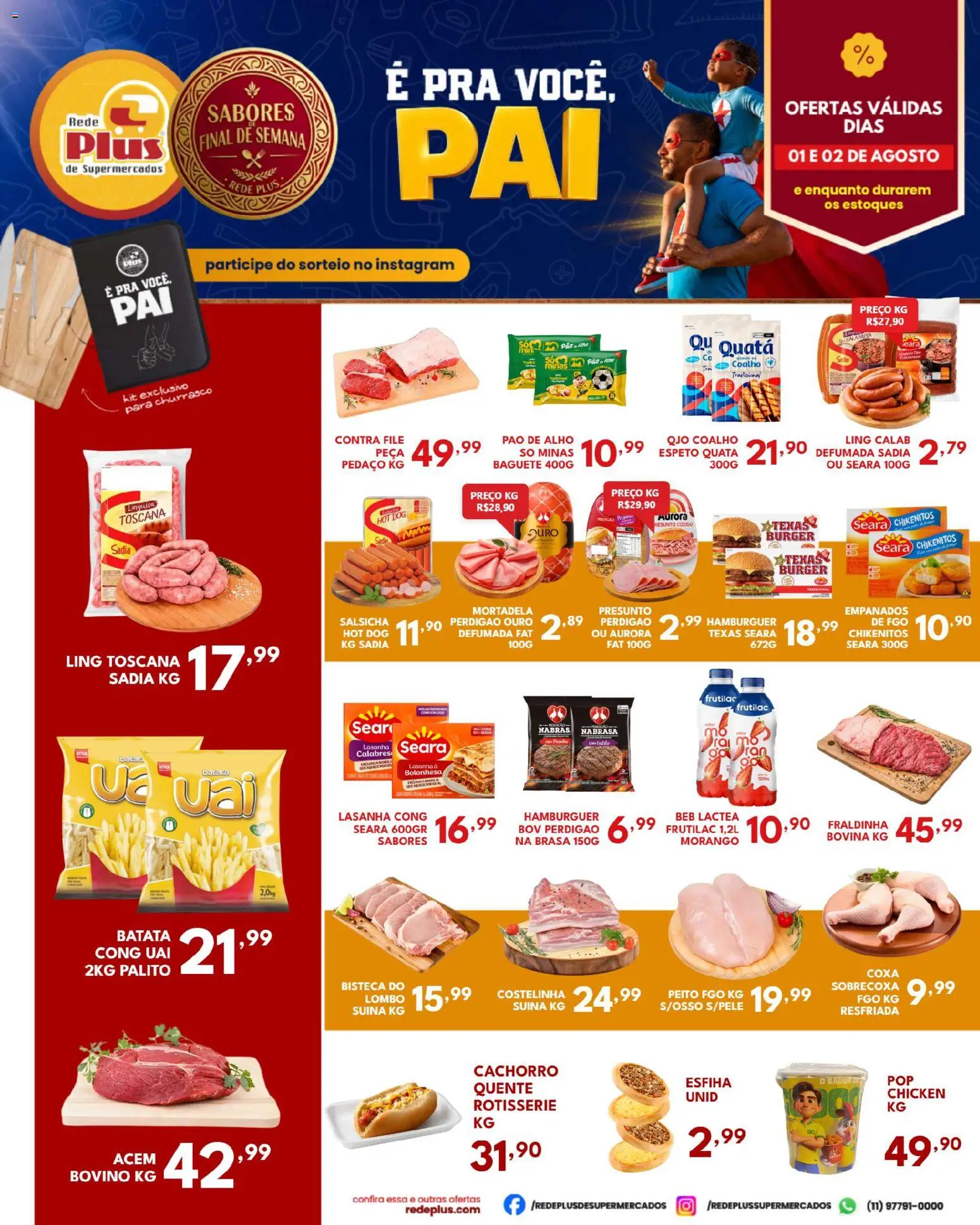 Pré-Visualização do folheto "Rede Plus Supermercados - Ofertas da semana" da loja Rede Plus Supermercados válido a partir de 01/08/2026