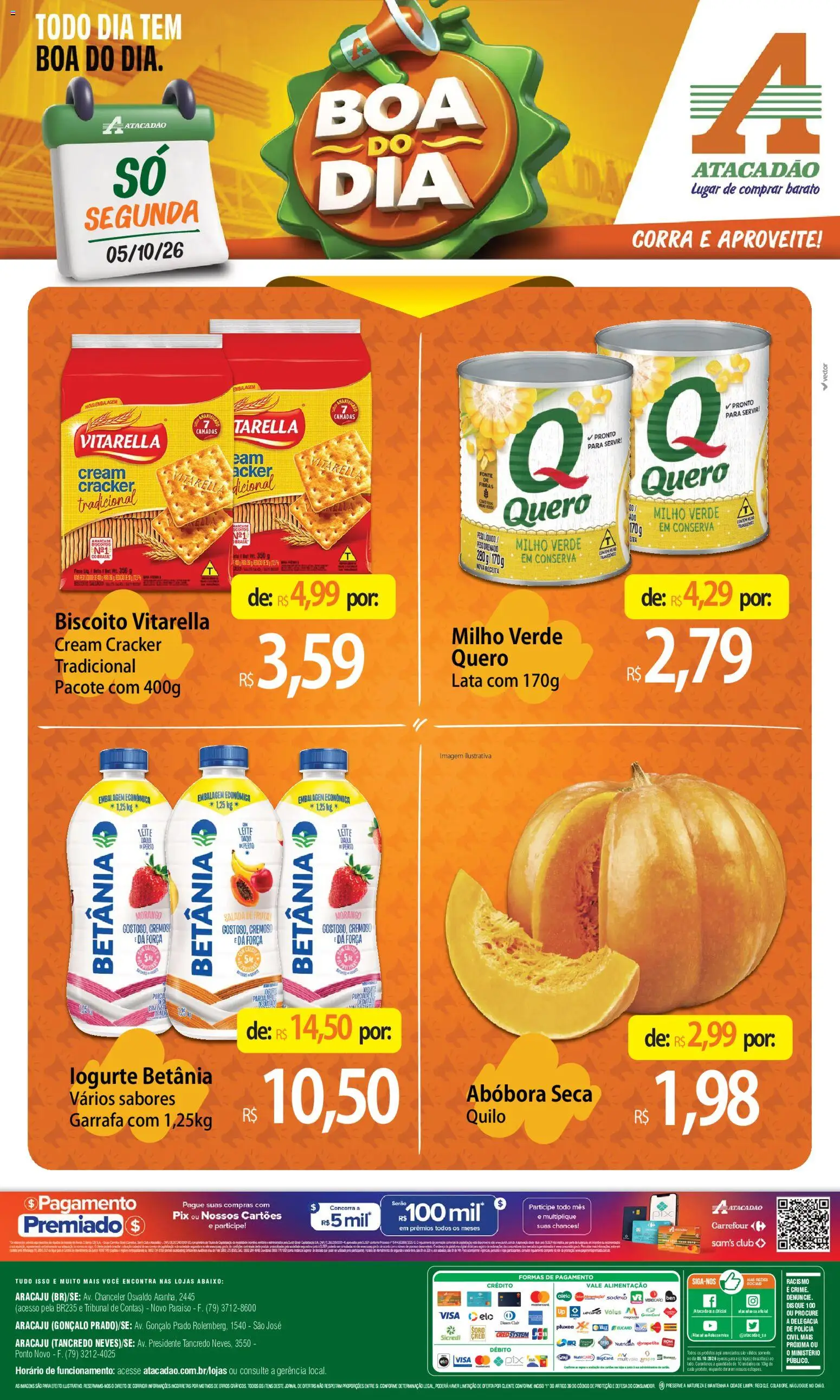 Pré-Visualização do folheto "Atacadão ofertas - SE" da loja Atacadão válido a partir de 05/10/2026