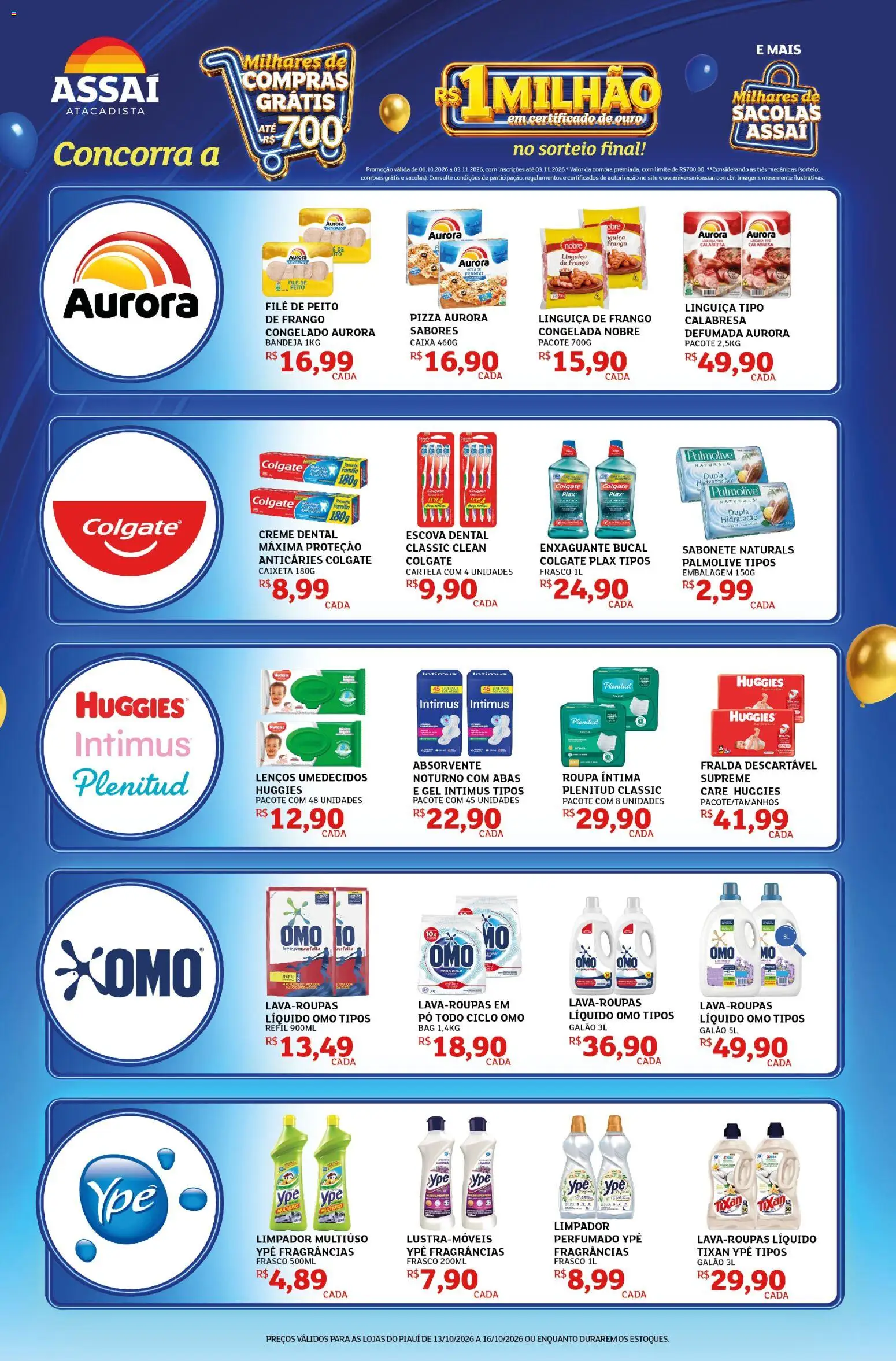 Pré-Visualização do folheto "Assaí Atacadista ofertas - PI" da loja Assaí Atacadista válido a partir de 13/10/2026