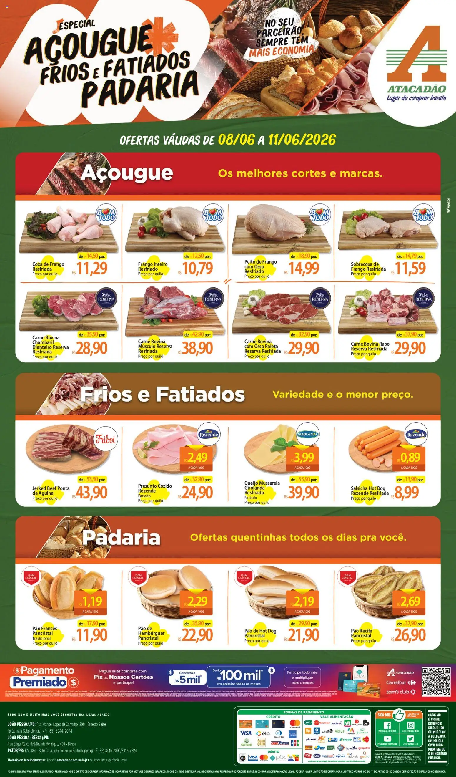 Pré-Visualização do folheto "Atacadão ofertas - PB" da loja Atacadão válido a partir de 08/06/2026