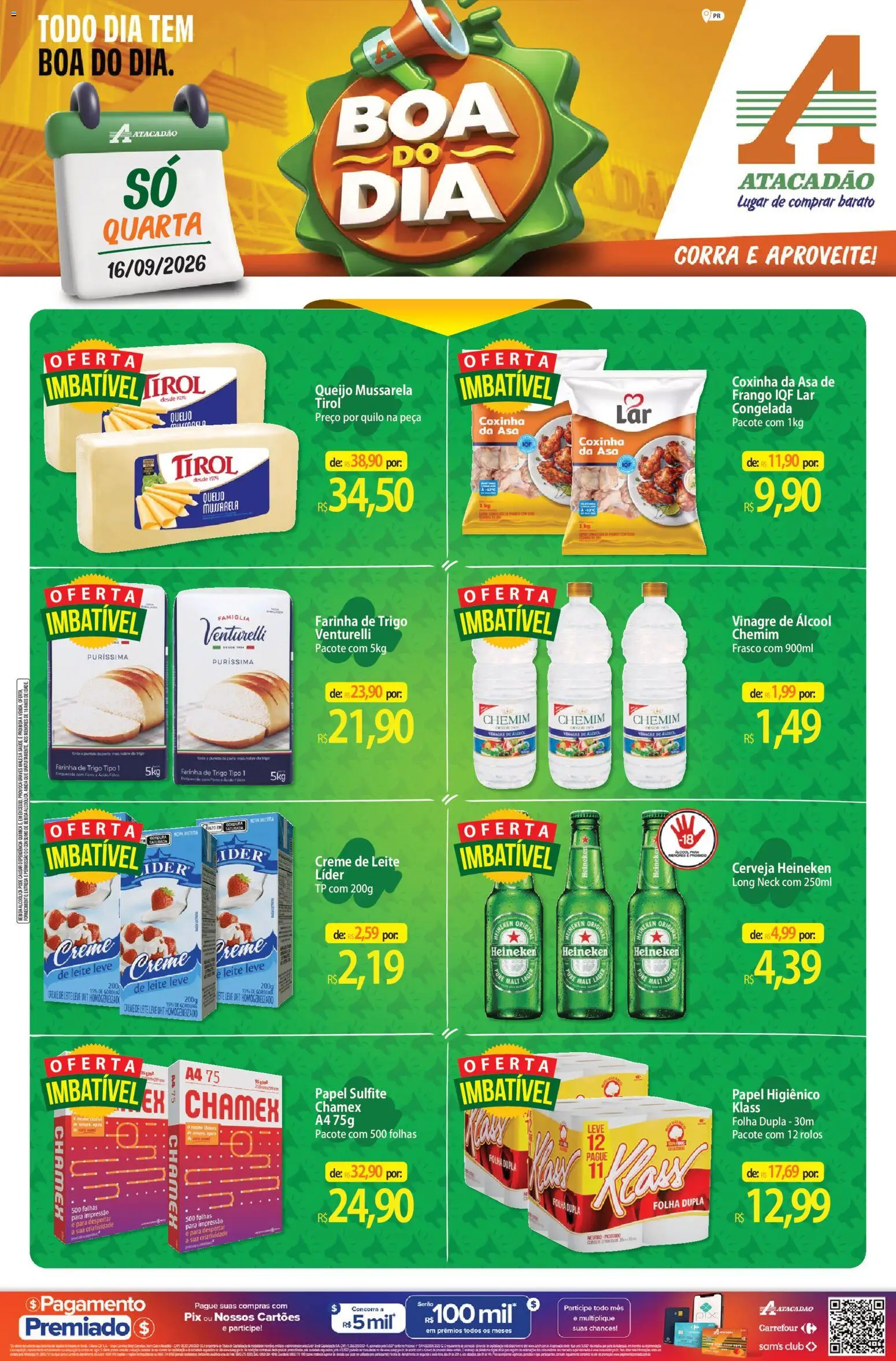 Pré-Visualização do folheto "Atacadão ofertas - PR" da loja Atacadão válido a partir de 16/09/2026