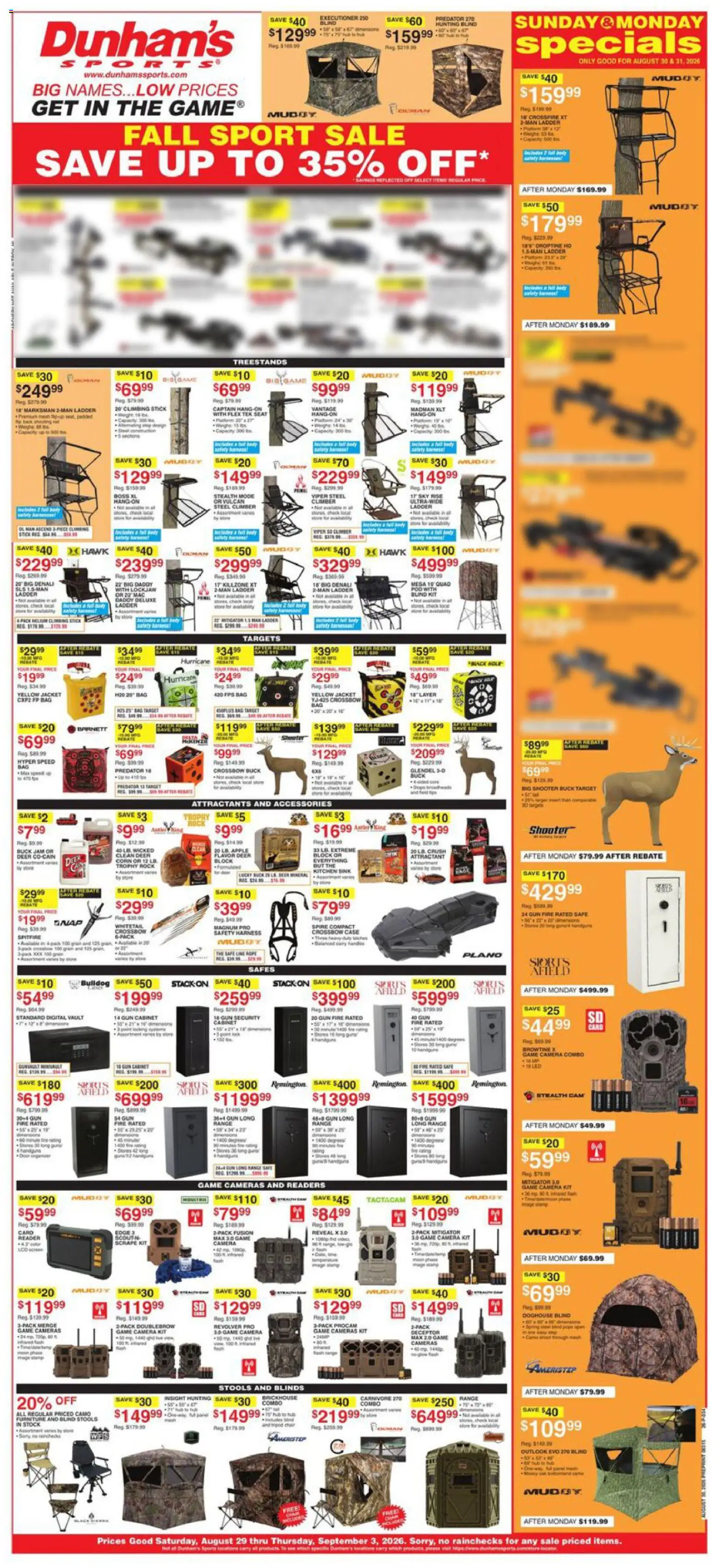 Ad Preview of Dunham's Sports Dunham's Sports Weekly Ad from 08/28/2026