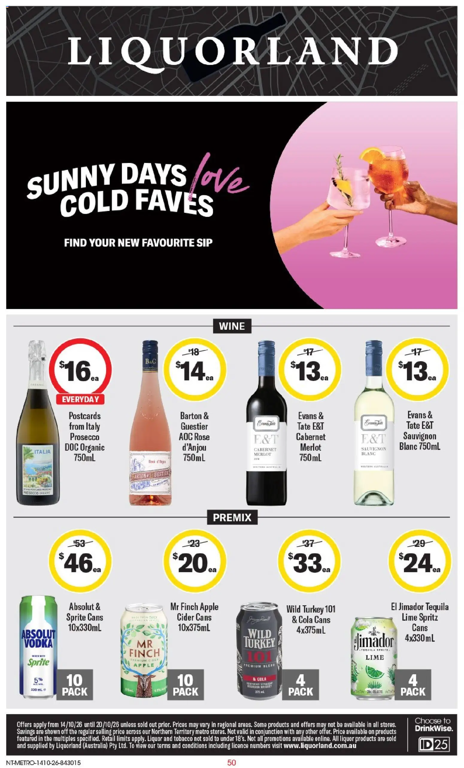 Preview of catalogue Liquorland catalogue NT from shop Liquorland valid 14/10/2026