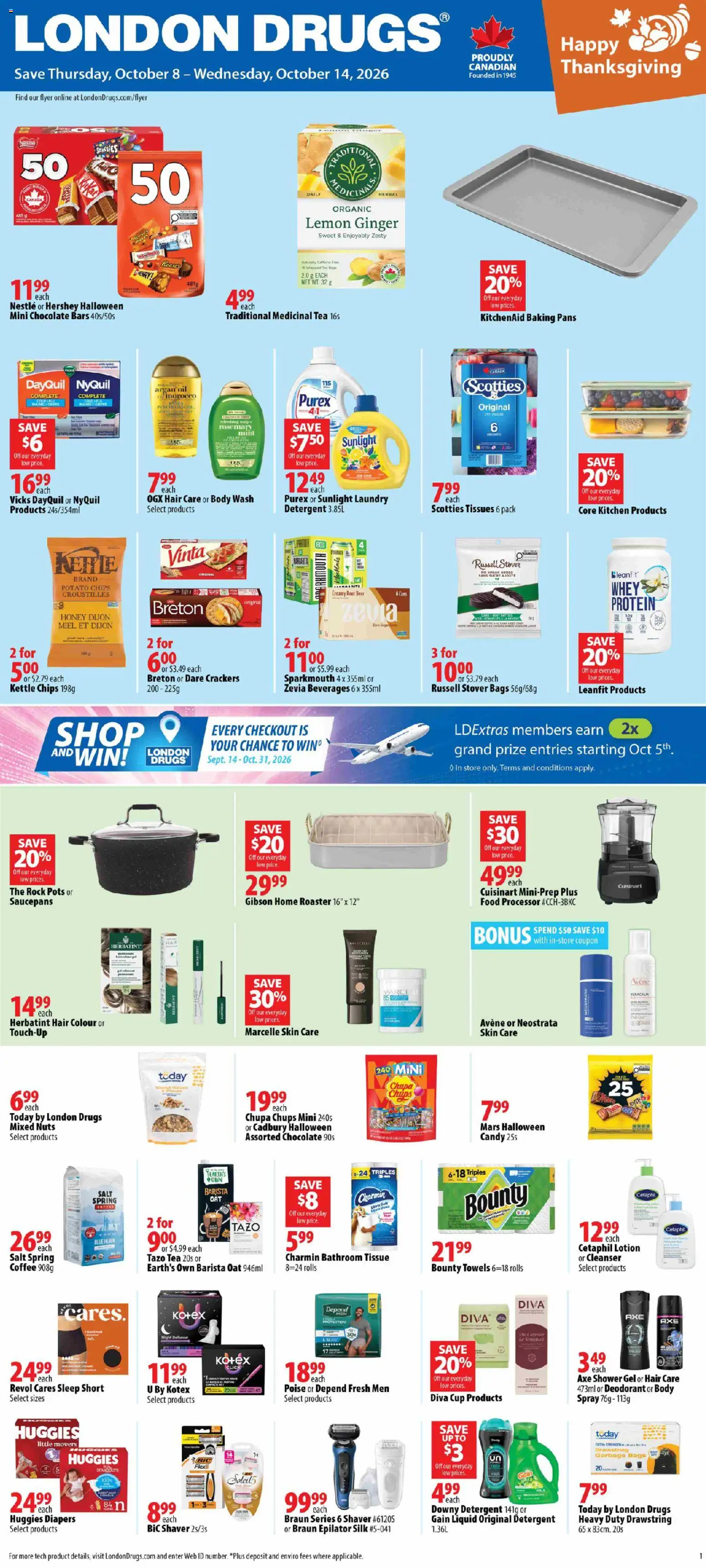 Preview of leaflet London Drugs weekly flyer / circulaire from shop London Drugs is valid from Oct 08, 2026