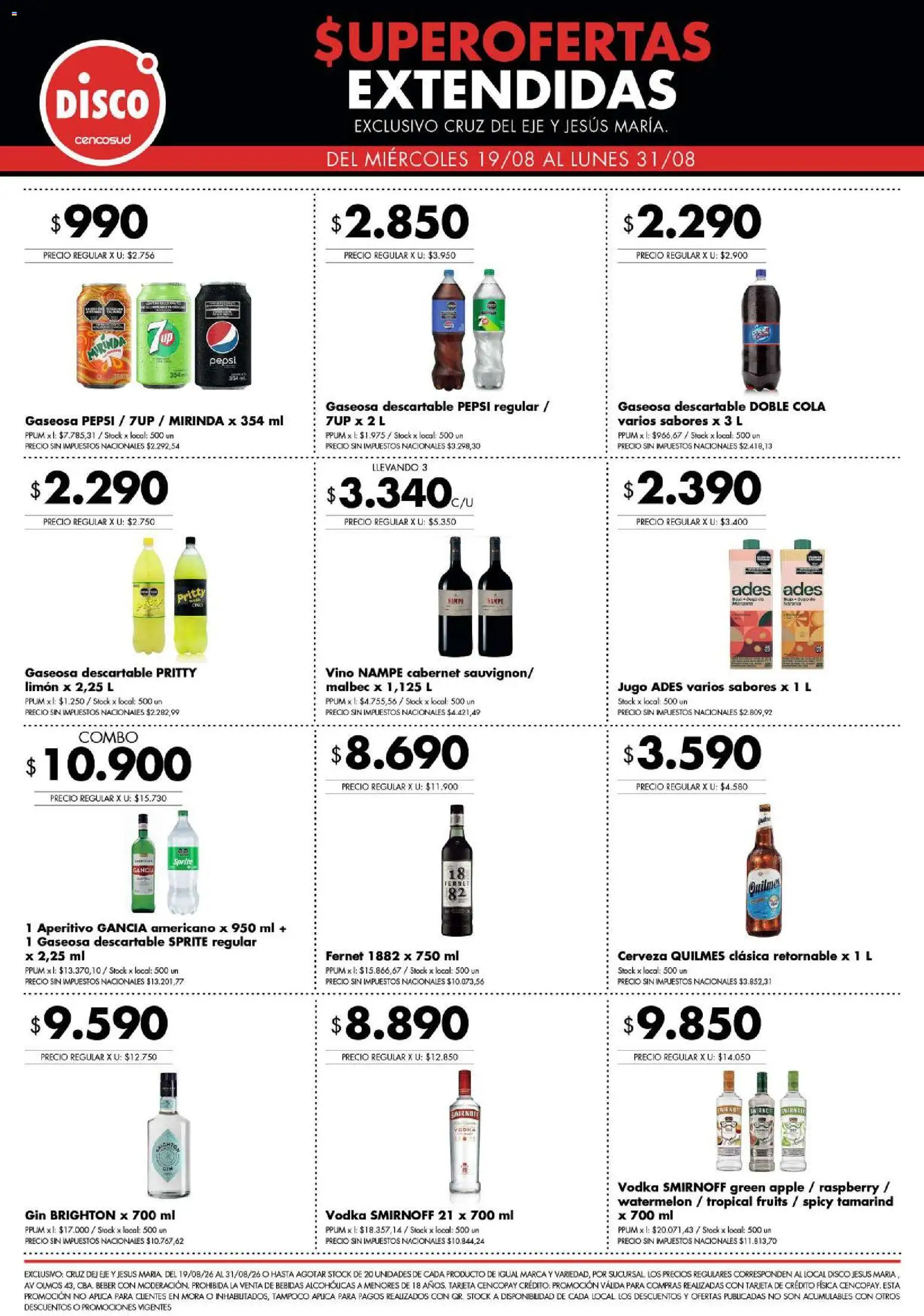 Vista previa del folleto de la tienda Disco válido desde el 19/08/2026 