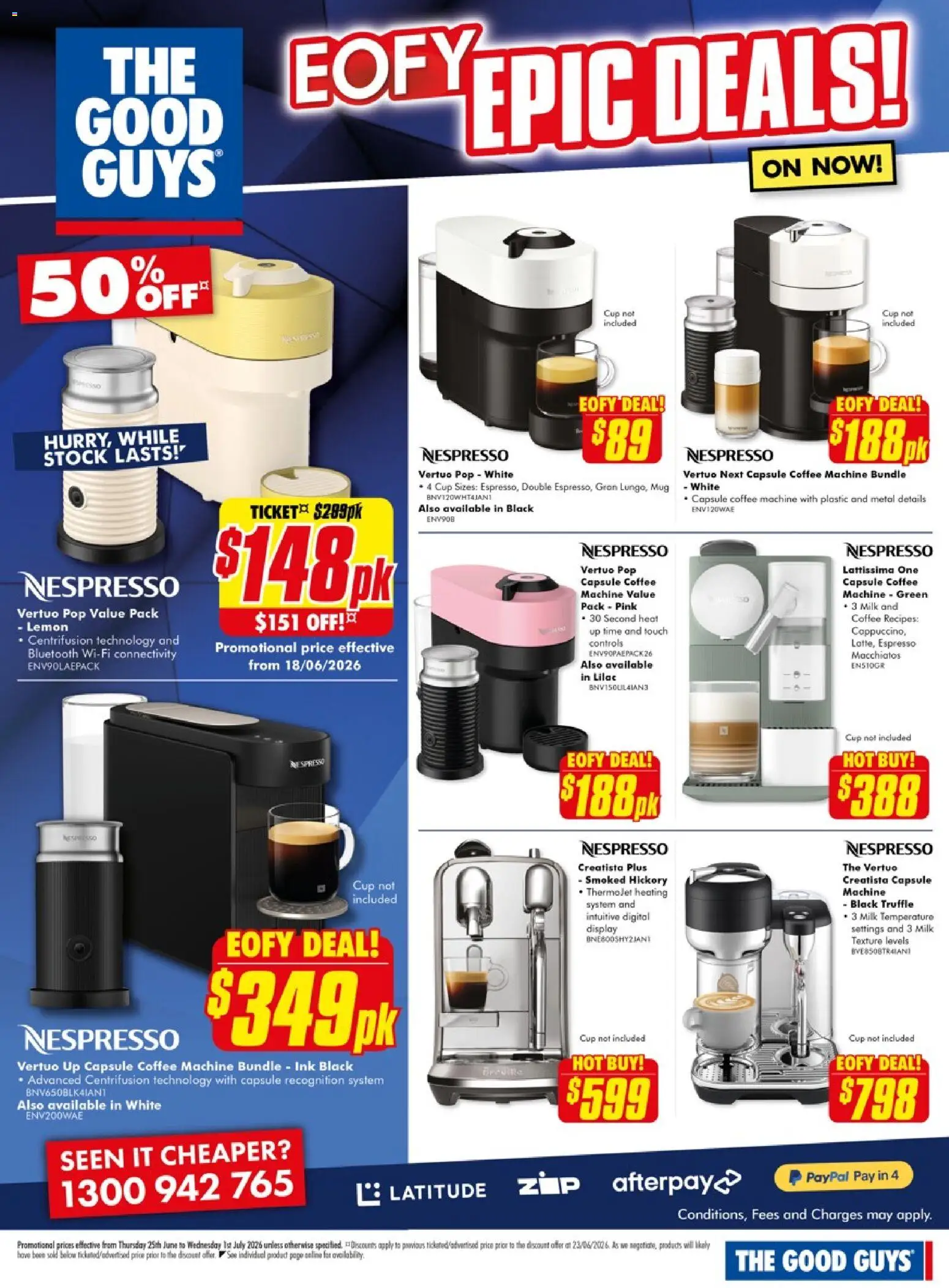 Preview of catalogue The Good Guys catalogue Nespresso from shop The Good Guys valid 25/06/2026