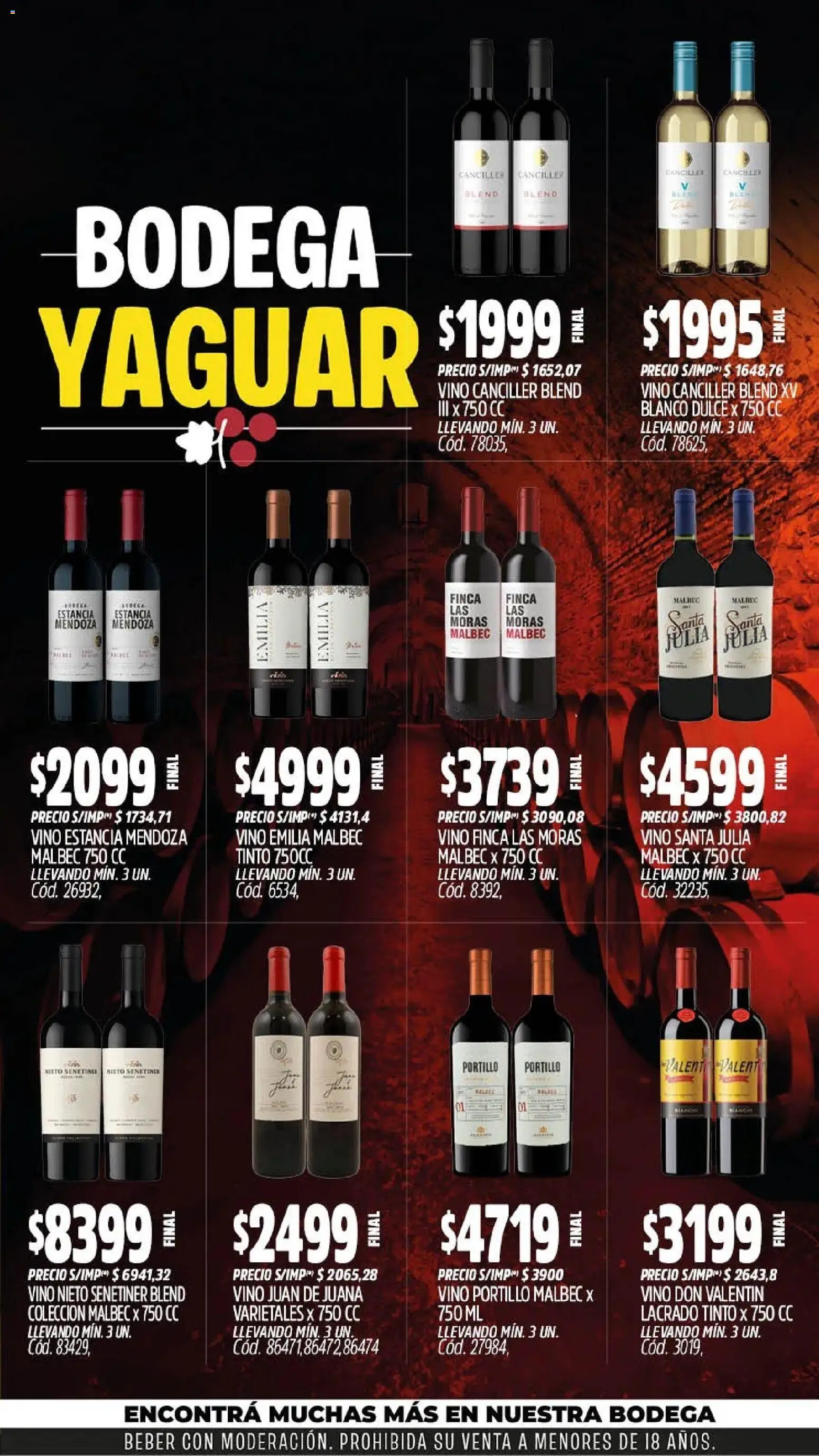 Vista previa del folleto de la tienda Yaguar válido desde el 10/08/2026 - Vino, Dulce