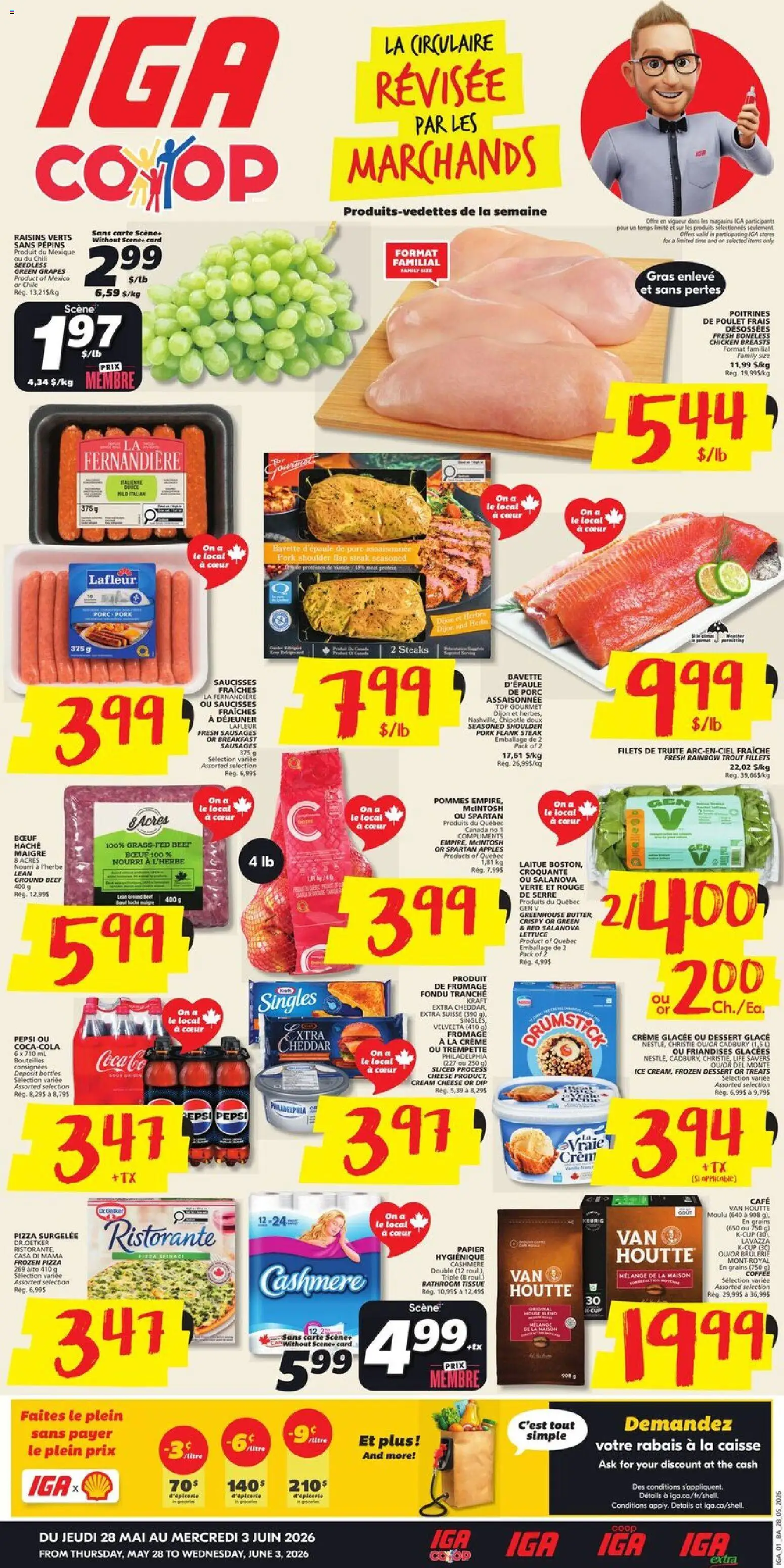 Preview of leaflet IGA weekly flyer / circulaire from shop IGA is valid from May 28, 2026