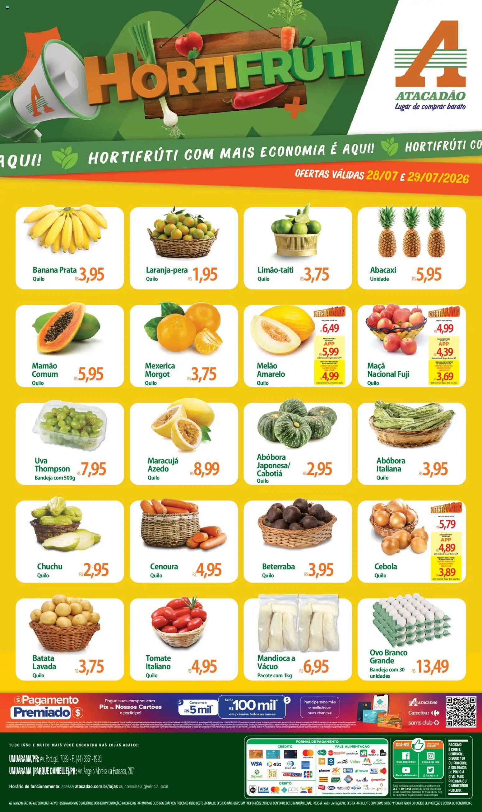 Pré-Visualização do folheto "Atacadão ofertas - PR" da loja Atacadão válido a partir de 28/07/2026