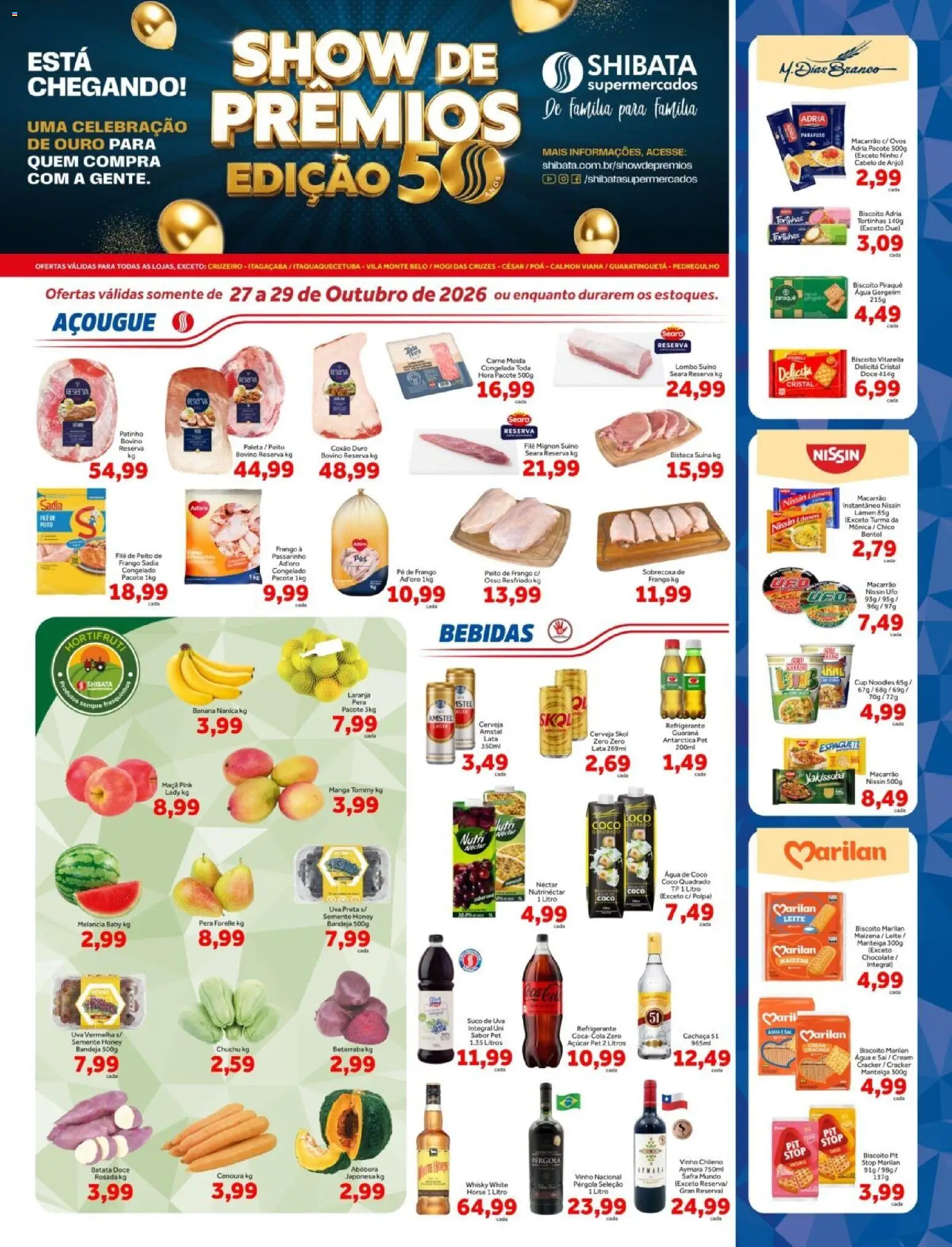 Pré-Visualização do folheto "Shibata - Ofertas da semana" da loja Shibata válido a partir de 27/10/2026