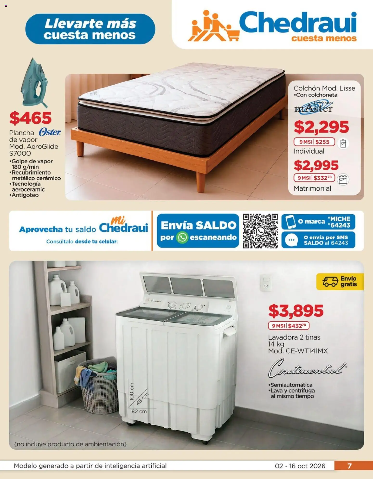 Vista previa las ofertas de la tienda Chedraui - Chedraui folleto Renueva tu hogar desde el 02/10/2026 