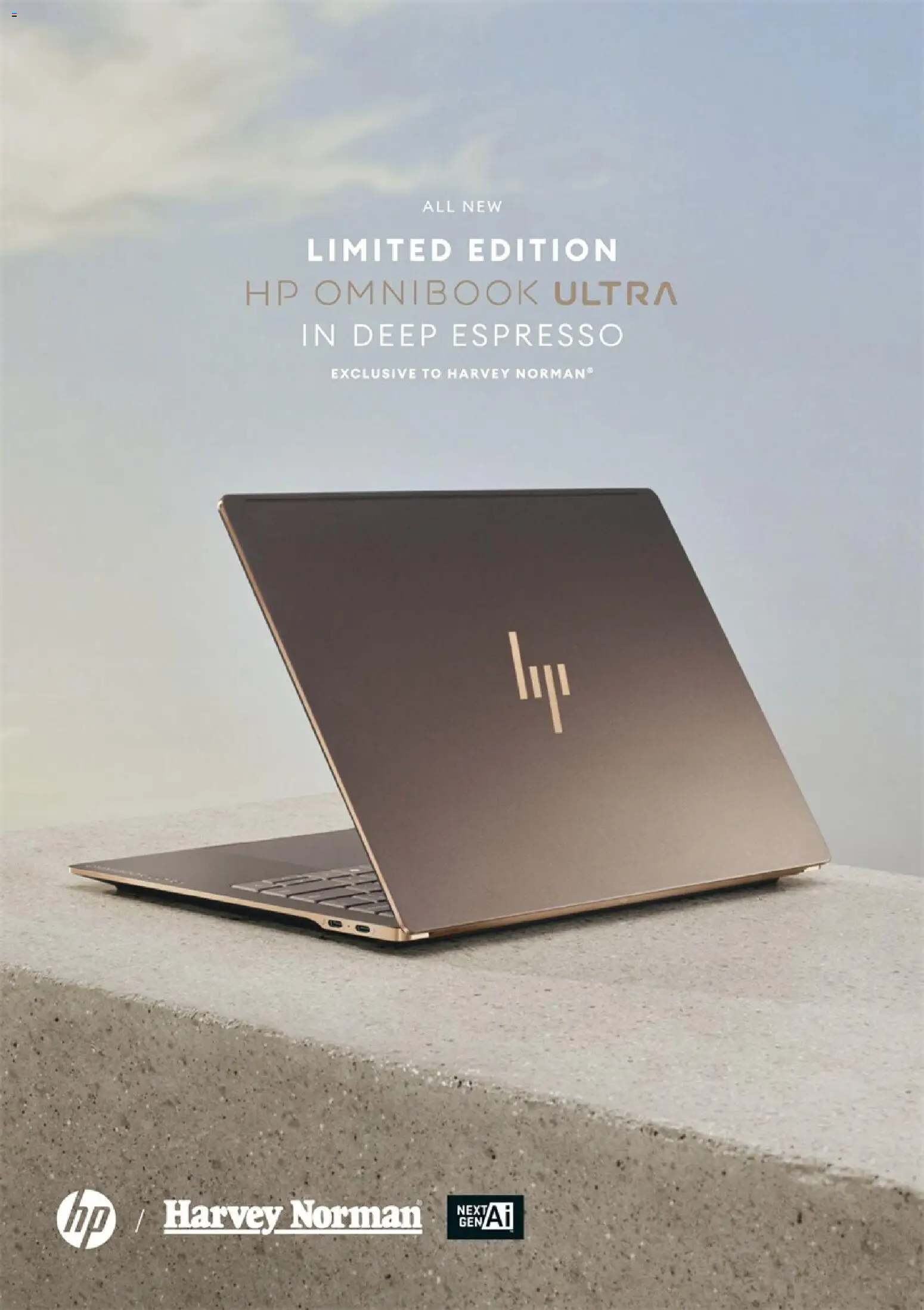 Preview of catalogue Harvey Norman Shop the Exclusive Limited Edition HP Omnibook Ultra in Deep Espresso from shop Harvey Norman valid 27 Aug 2026