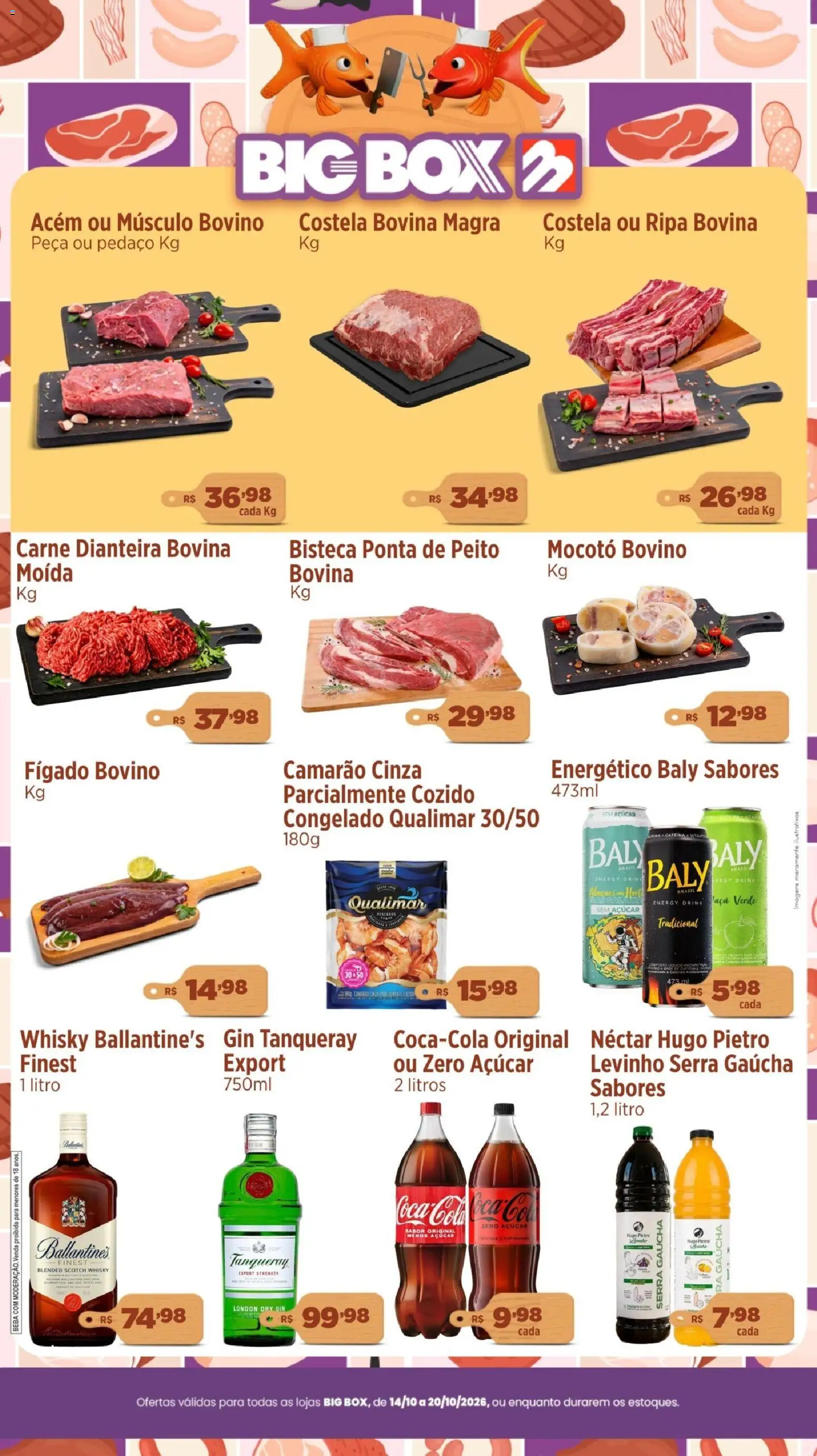 Pré-Visualização do folheto "Big Box ofertas do Açougue" da loja Big Box válido a partir de 14/10/2026