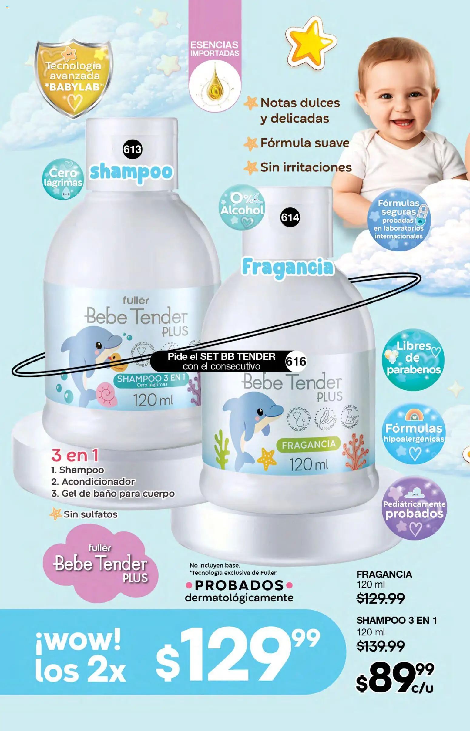 Vista previa las ofertas de la tienda Fuller - Fuller campaña 9 2026 desde el 05/08/2026 - Dulces, Shampoo, Baño, Alcohol, Acondicionador, Fragancia, Esencias