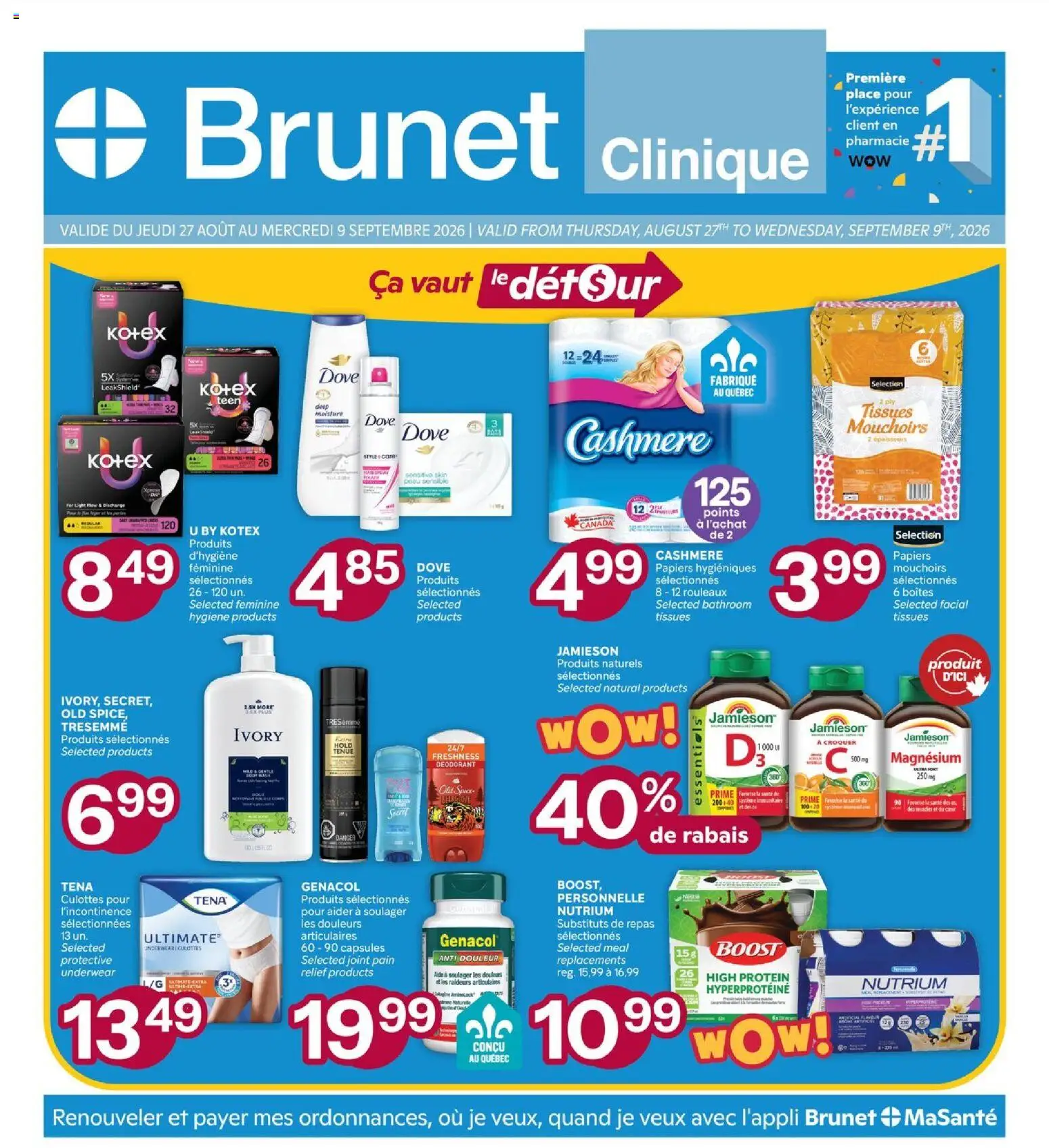 Preview of leaflet Brunet flyer - Clinique from shop Brunet is valid from Aug 27, 2026