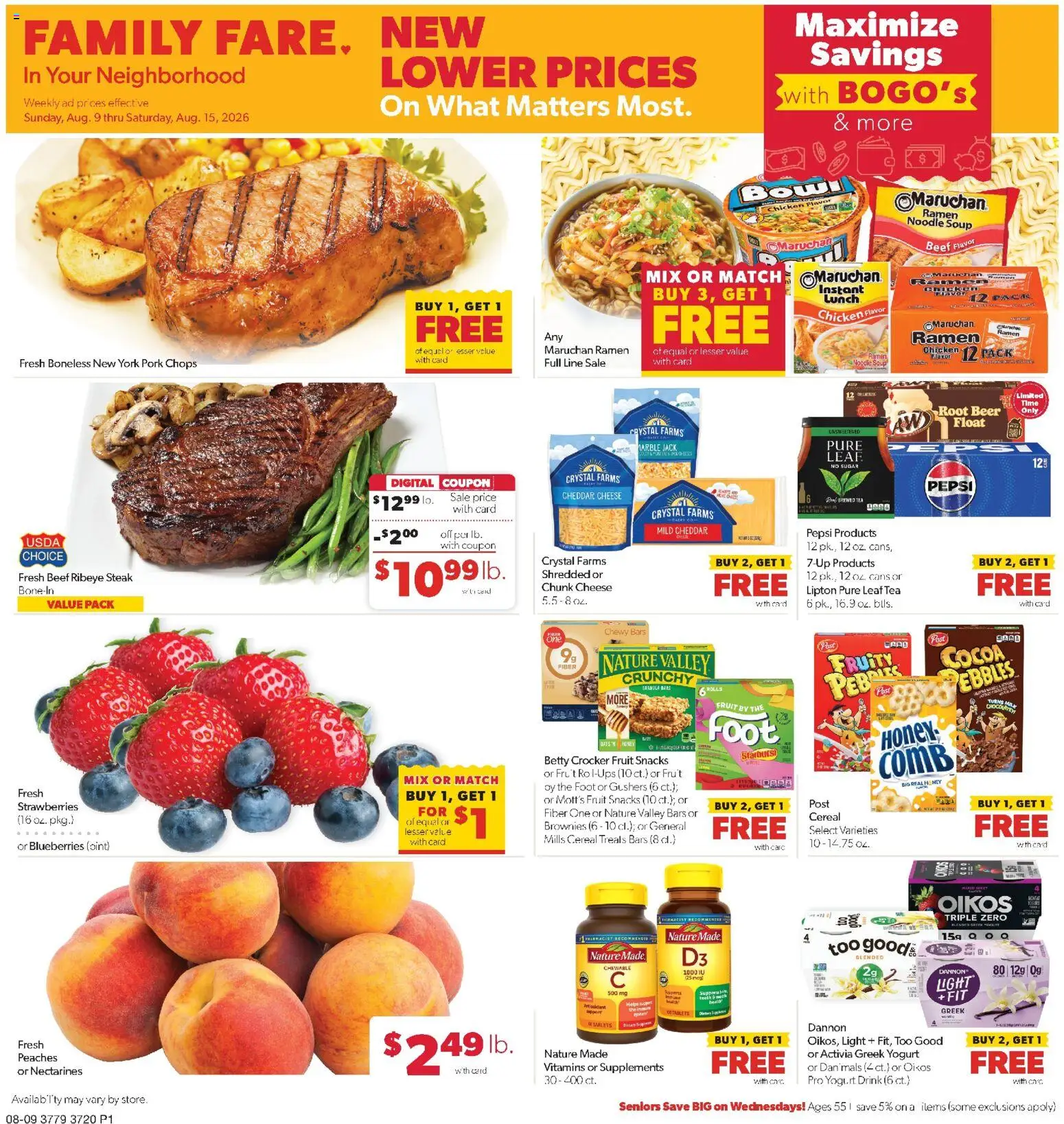 Ad Preview of Family Fare Family Fare Weekly Ad - NE from 08/09/2026