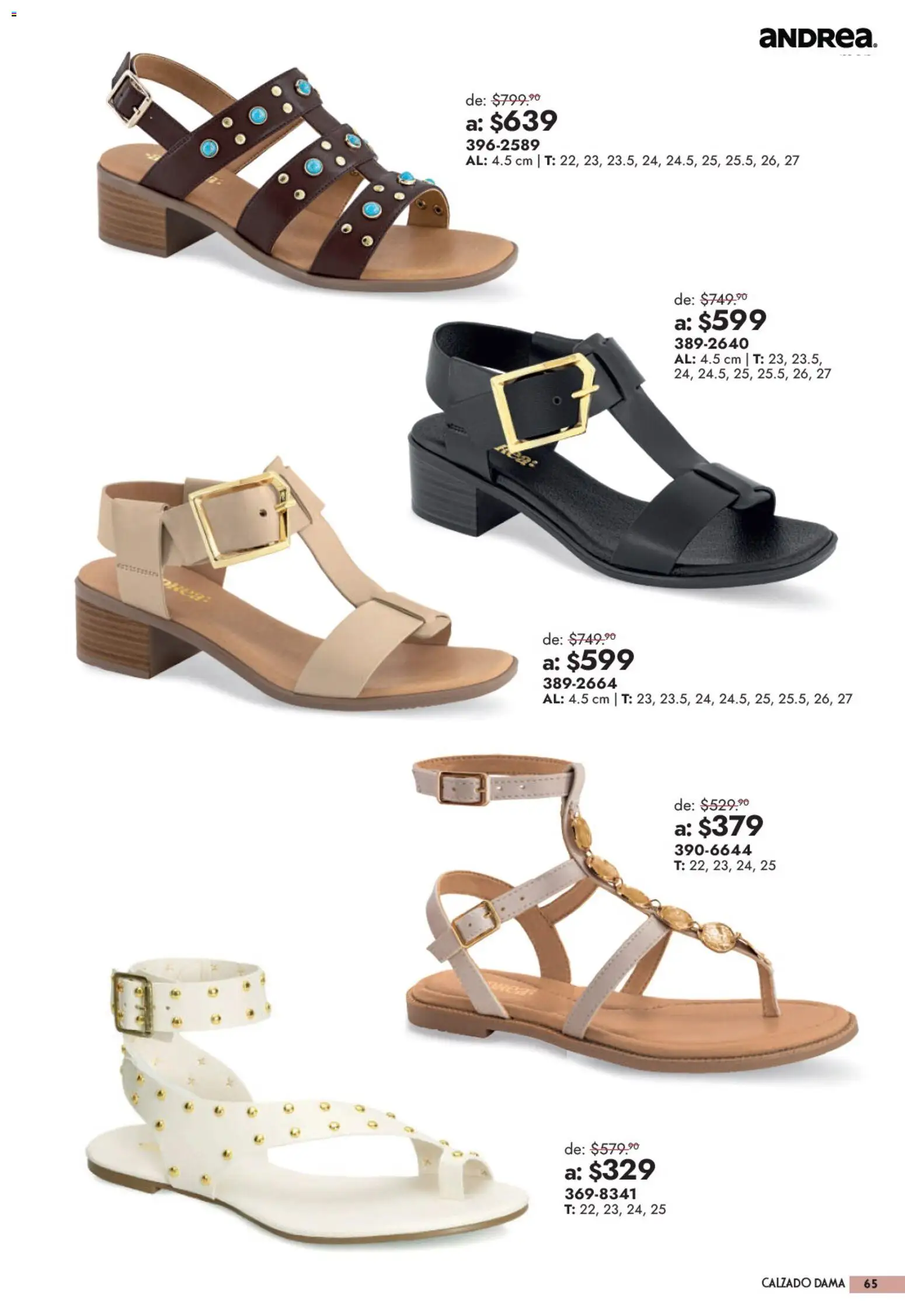 Vista previa las ofertas de la tienda Andrea - Andrea catálogo Outlet desde el 13/09/2026 
