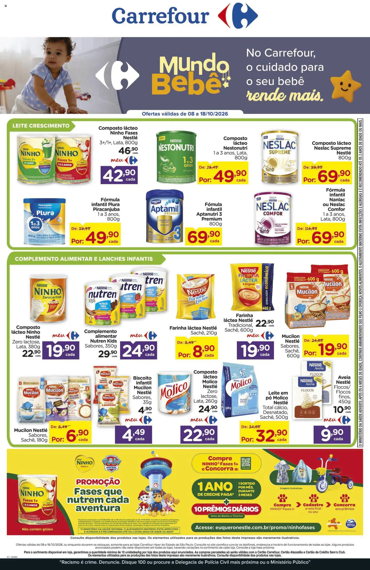 Pré-Visualização do folheto "Carrefour ofertas Nutrição" da loja Carrefour válido a partir de 08/10/2026