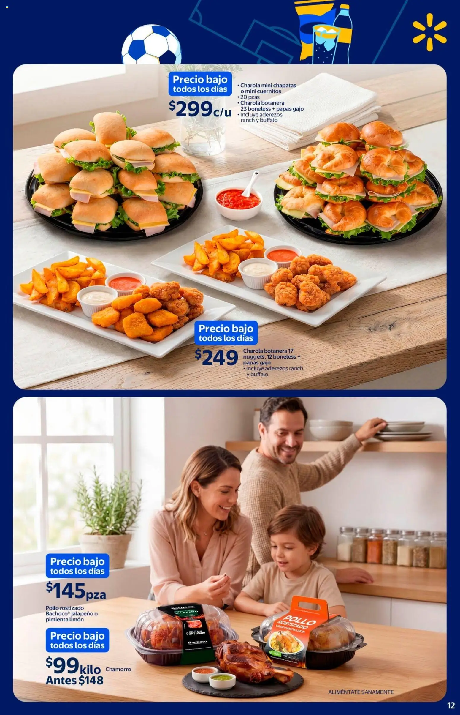 Vista previa las ofertas de la tienda Walmart - Walmart folleto El mejor doblete para papá desde el 11/05/2026 - Pollo, Papas, Limón, Pimienta, Chamorro