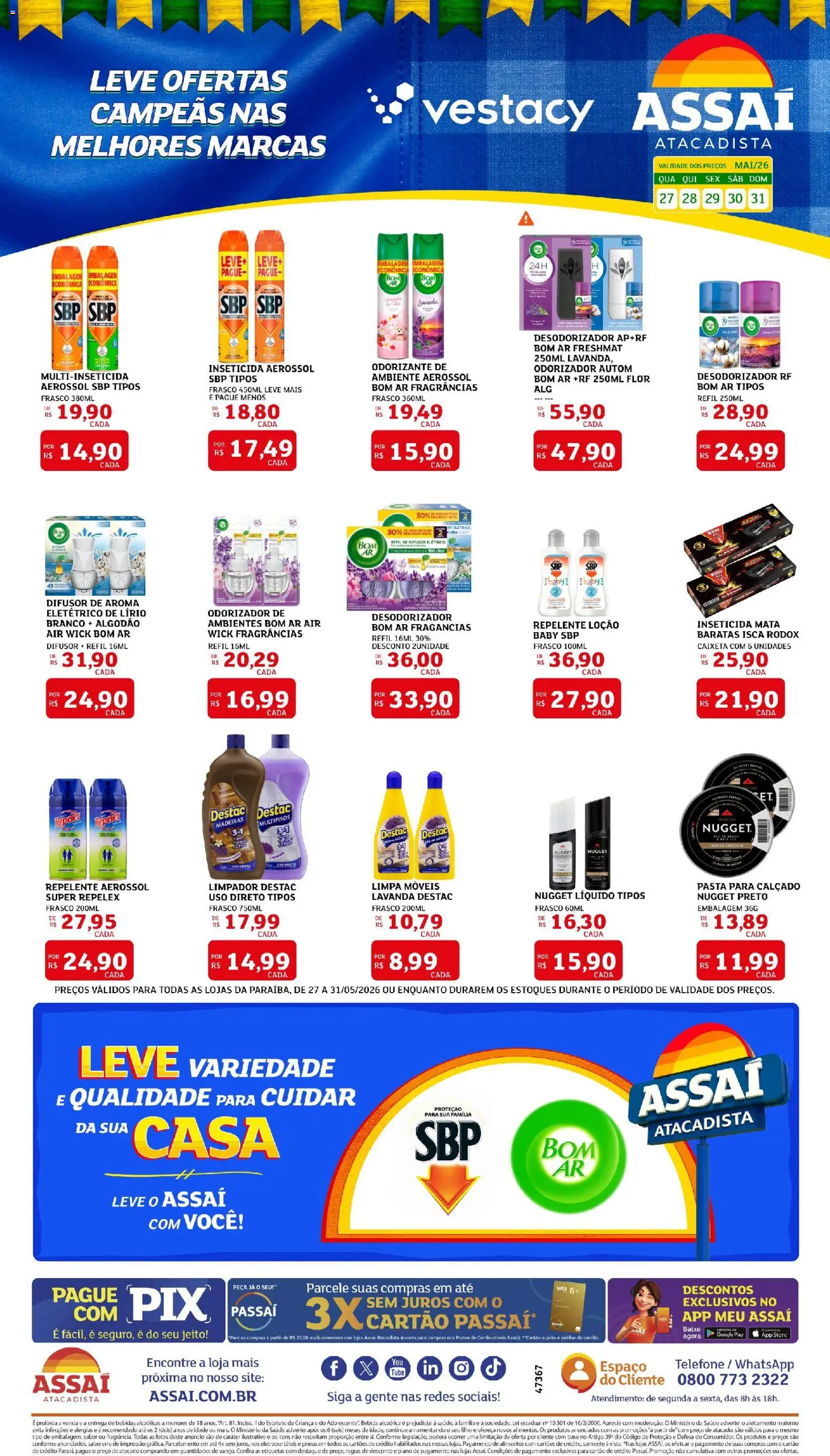 Pré-Visualização do folheto "Assaí Atacadista ofertas - PB" da loja Assaí Atacadista válido a partir de 27/05/2026
