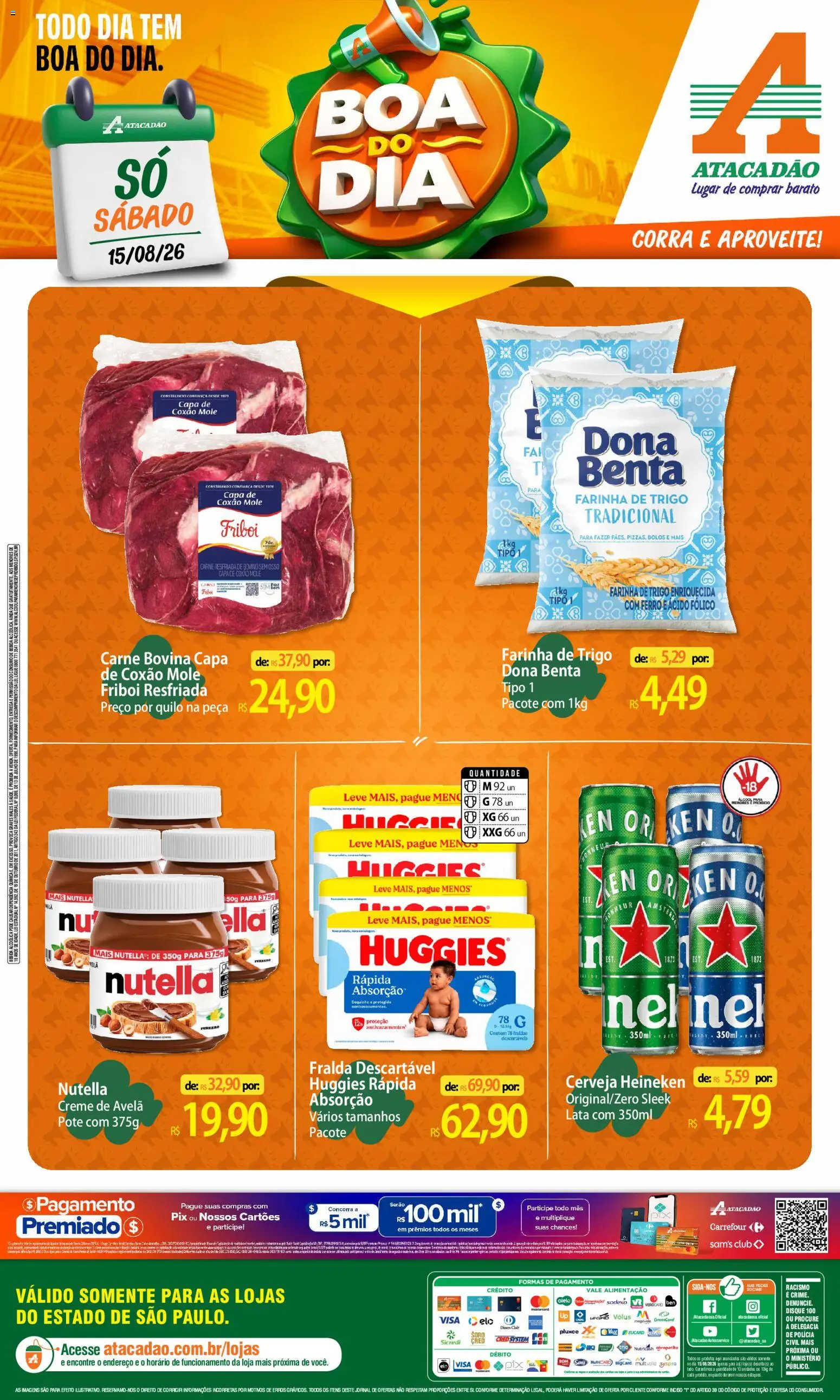 Pré-Visualização do folheto "Atacadão ofertas - SP" da loja Atacadão válido a partir de 15/08/2026