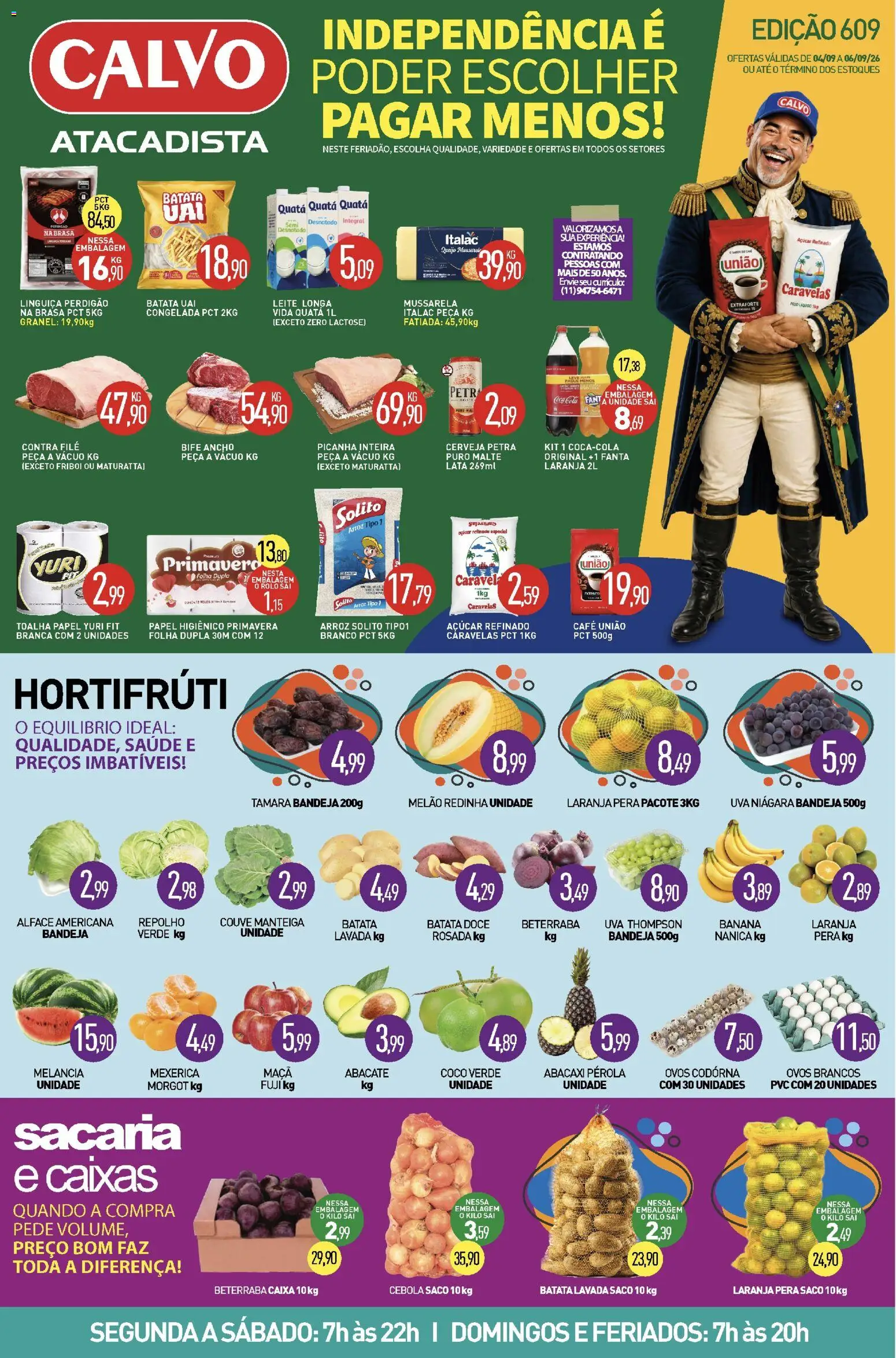 Pré-Visualização do folheto "Calvo Atacadista - Ofertas da semana" da loja Calvo Atacadista válido a partir de 04/09/2026
