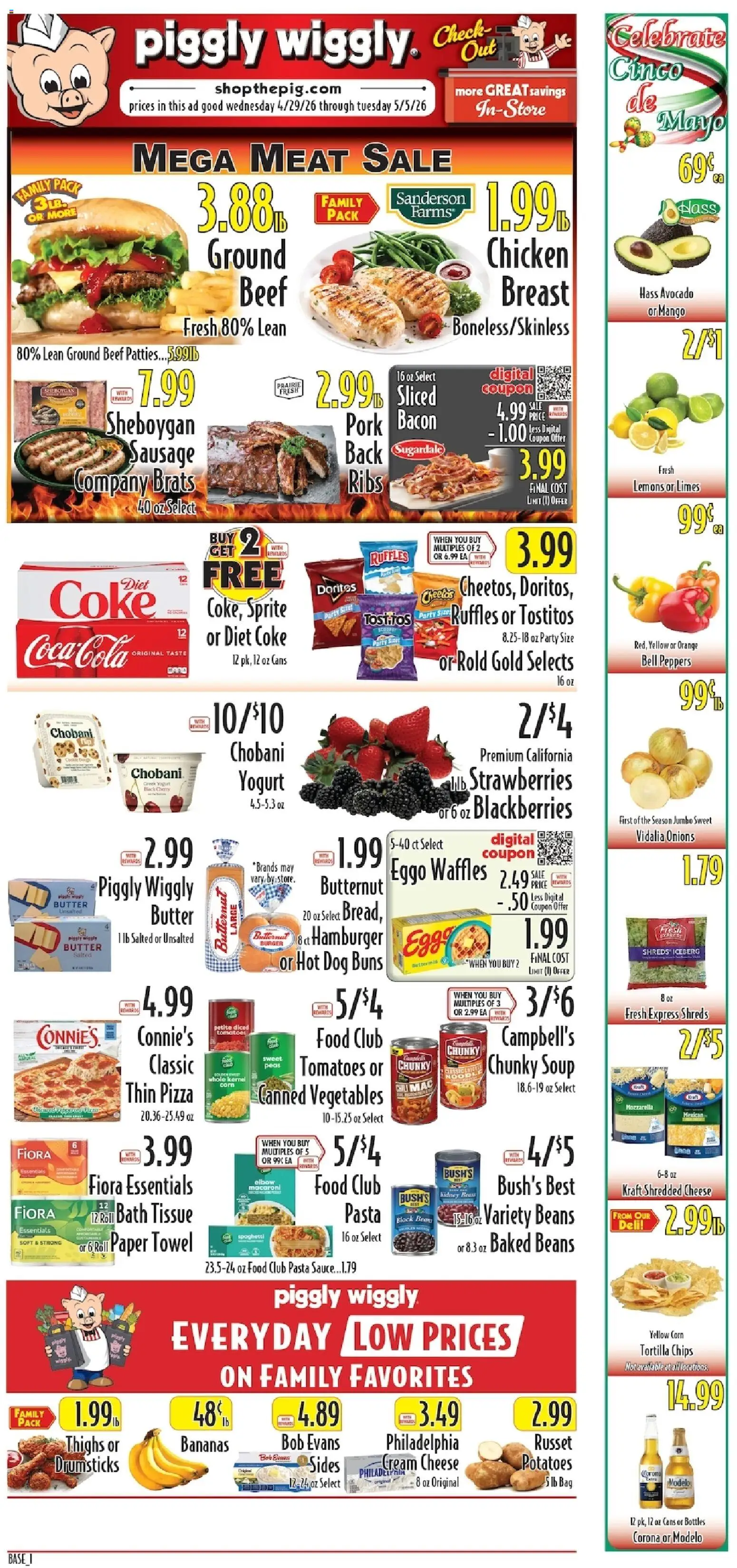Ad Preview of Piggly Wiggly Piggly Wiggly Weekly Ad from 04/29/2026