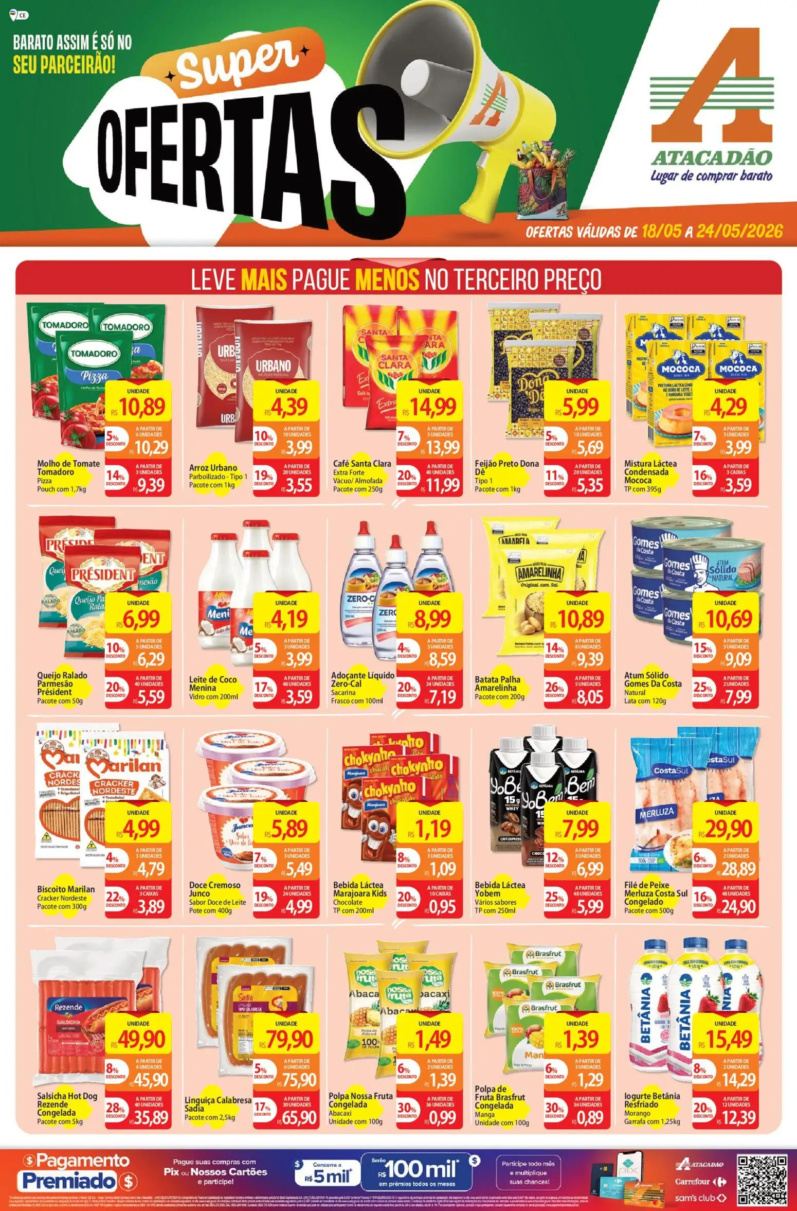 Pré-Visualização do folheto "Atacadão ofertas - CE" da loja Atacadão válido a partir de 18/05/2026