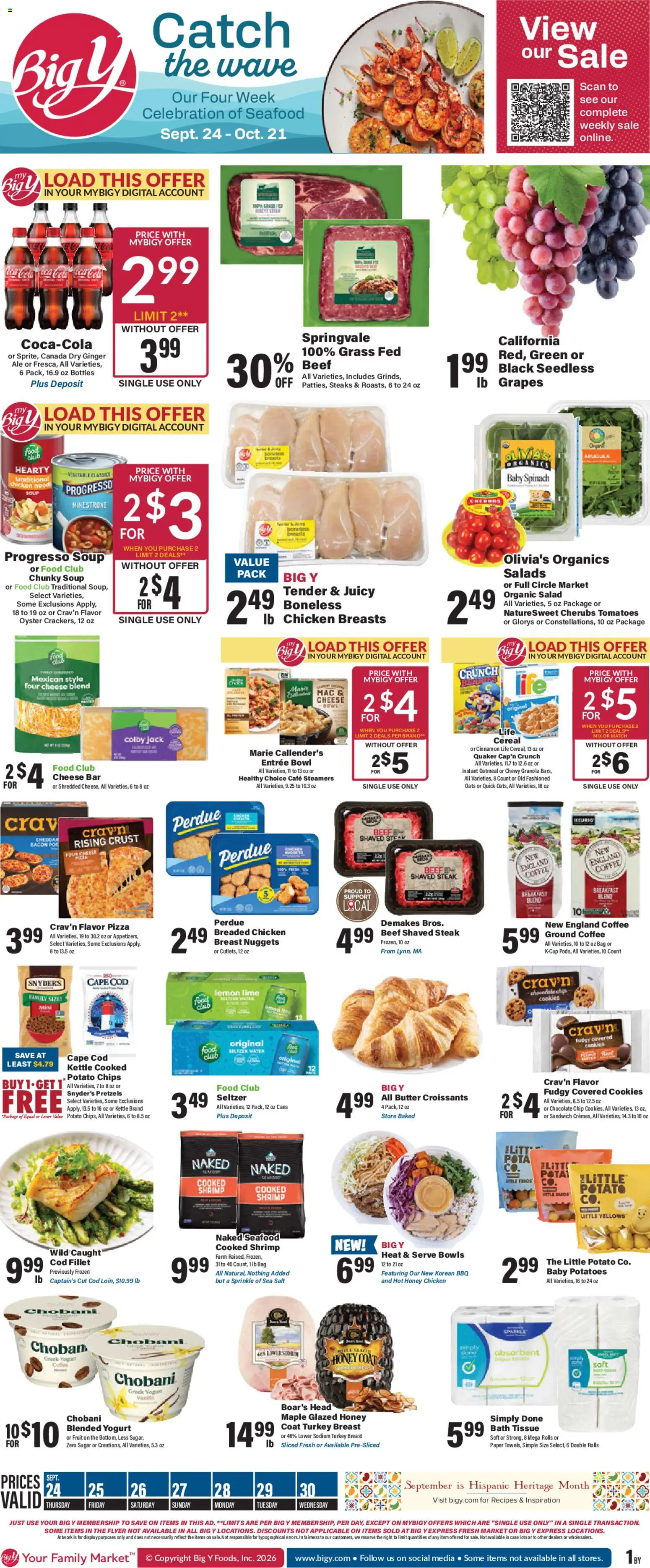Ad Preview of Big Y Big Y Weekly Ad from 09/24/2026