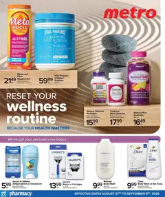 Preview of leaflet Metro flyer - Pharmacy Digital Specialty Flyer from shop Metro is valid from Aug 27, 2026